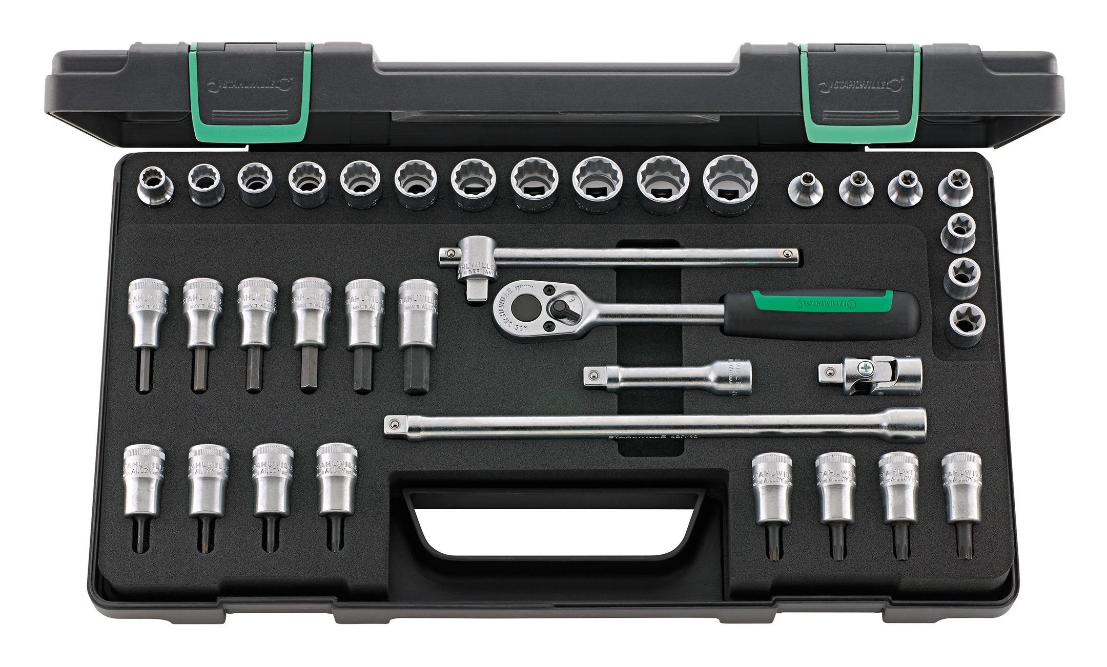 Stahlwille Steckschlüssel (37 St), Garnitur 3/8" 37tlg. 45/49/32/5TX