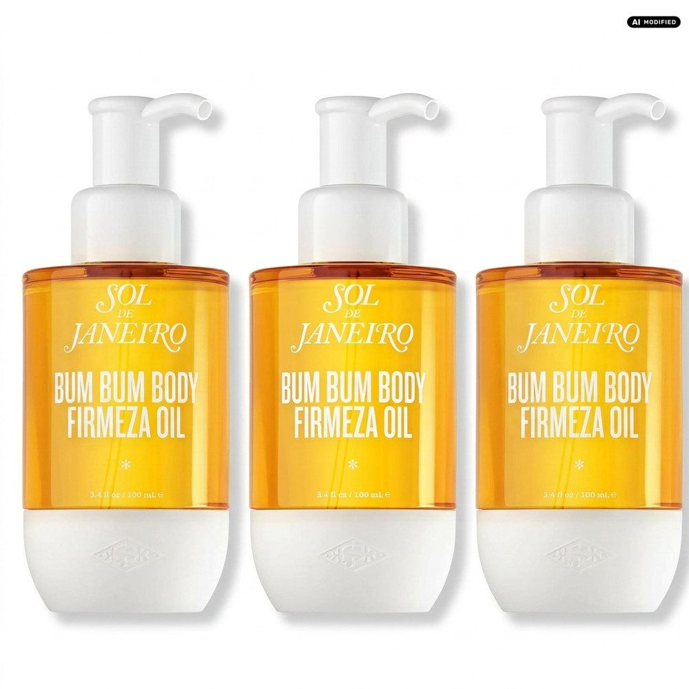 Sol de Janeiro Körperöl Sol de Janeiro Bum Bum Body Firmeza Oil 3er Set, Vorteilspack mit drei Körperölen für den Vorrat