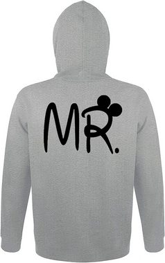 Couples Shop Kapuzenpullover Mr & Mrs Mister Misses Hoodie Pullover mit modischem Print