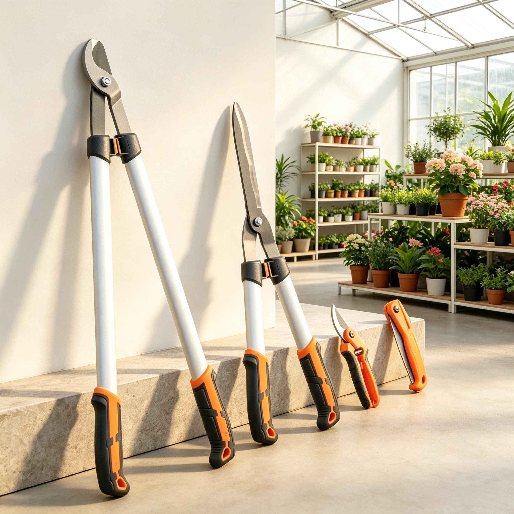 ibettertec Baum- und Strauchschneider 4-teiliges Gartenscheren-Set mit Astschneider