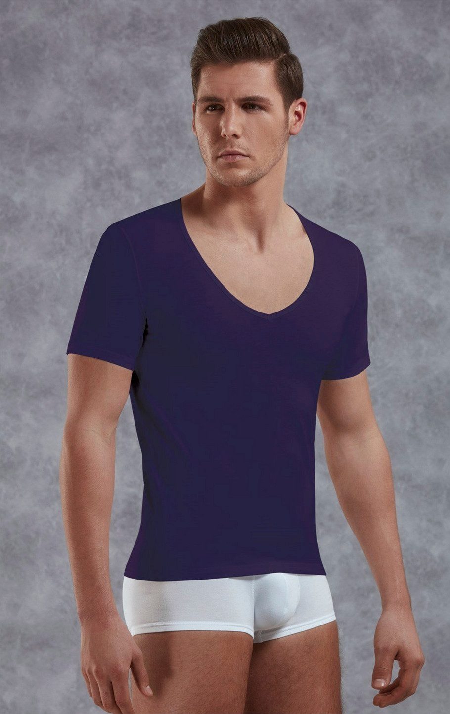 DOREANSE V-Shirt Herren Slim Fit T-Shirt günstig online kaufen
