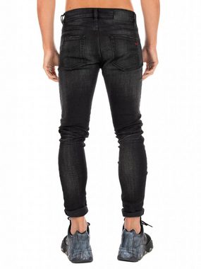 Diesel Slim-fit-Jeans Stretch Hose Vintage Schwarz - D-Strukt 0098B