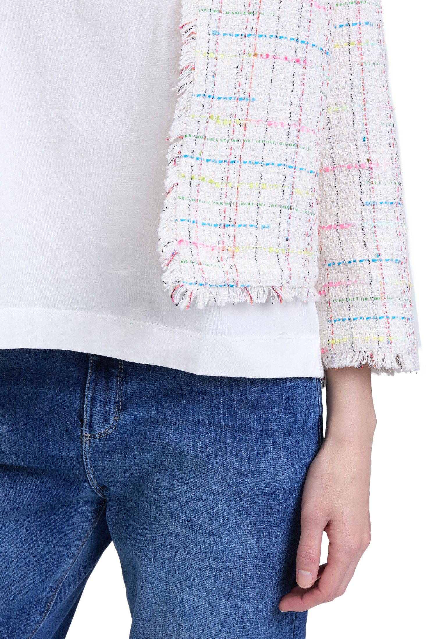 Cartoon Jackenblazer Damen mit Fransen Fransen