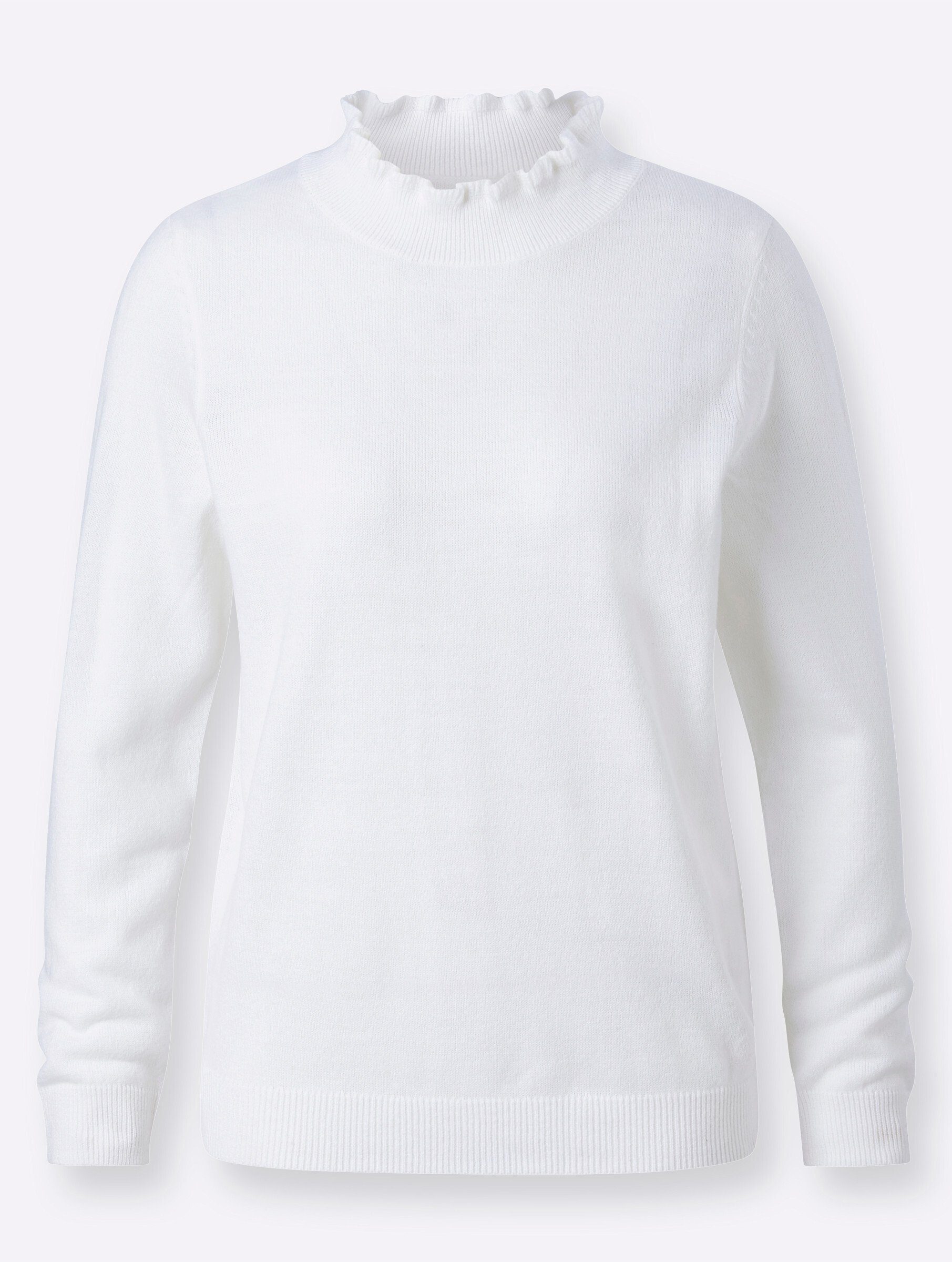 Strickpullover Pullover Langarm Rippoptik