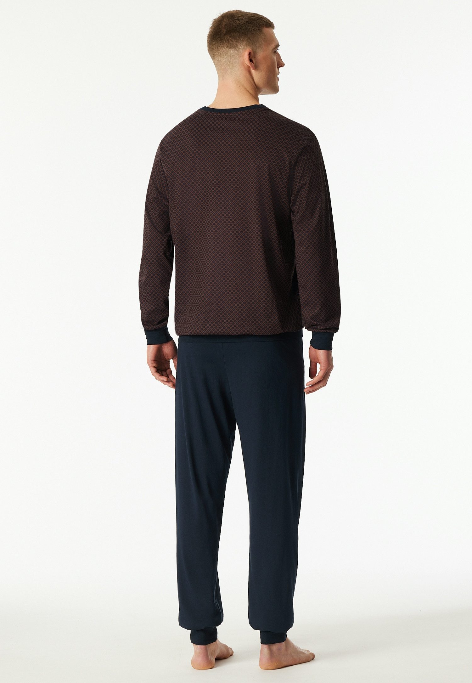 Schiesser Schlafanzug Comfort Essentials (2 tlg) mit angenehmen Bündchen