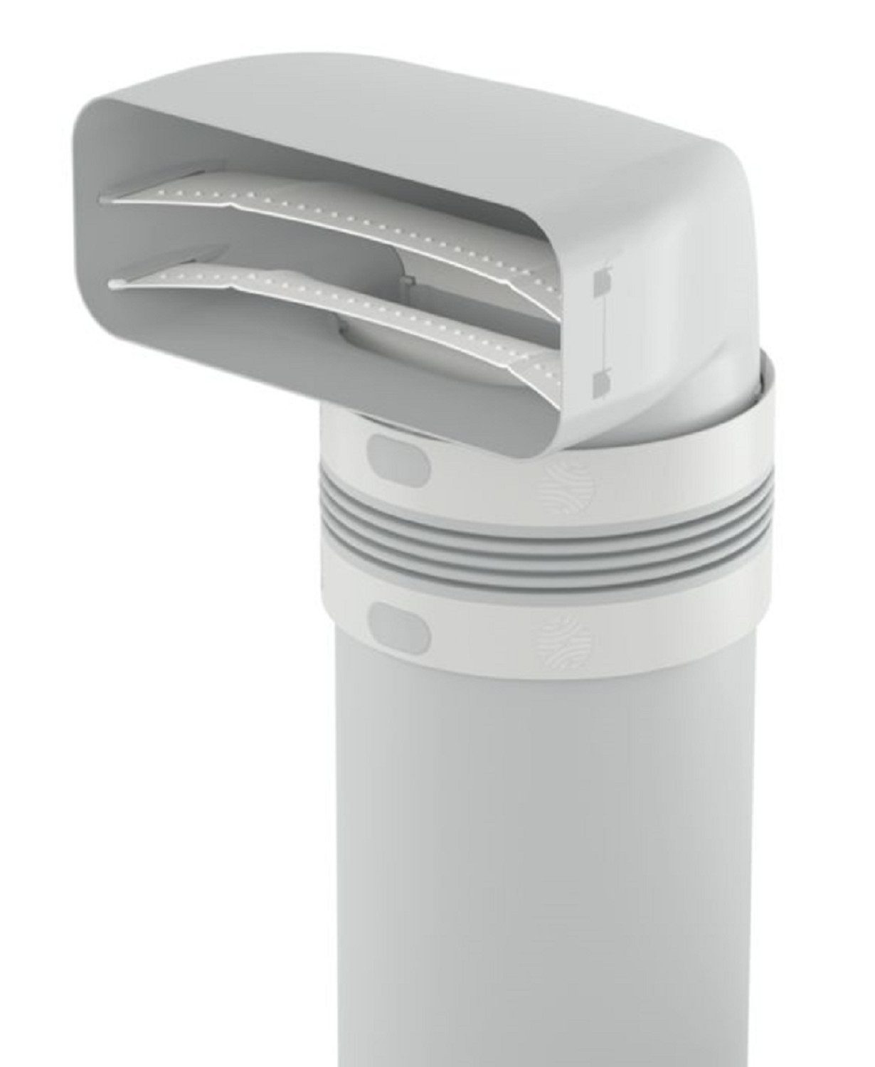 Naber Montagezubehör Dunstabzugshaube COMPAIR PRIME flow® P-UR 150 Umlenkstück 90° mit Rundrohr 1000 mm
