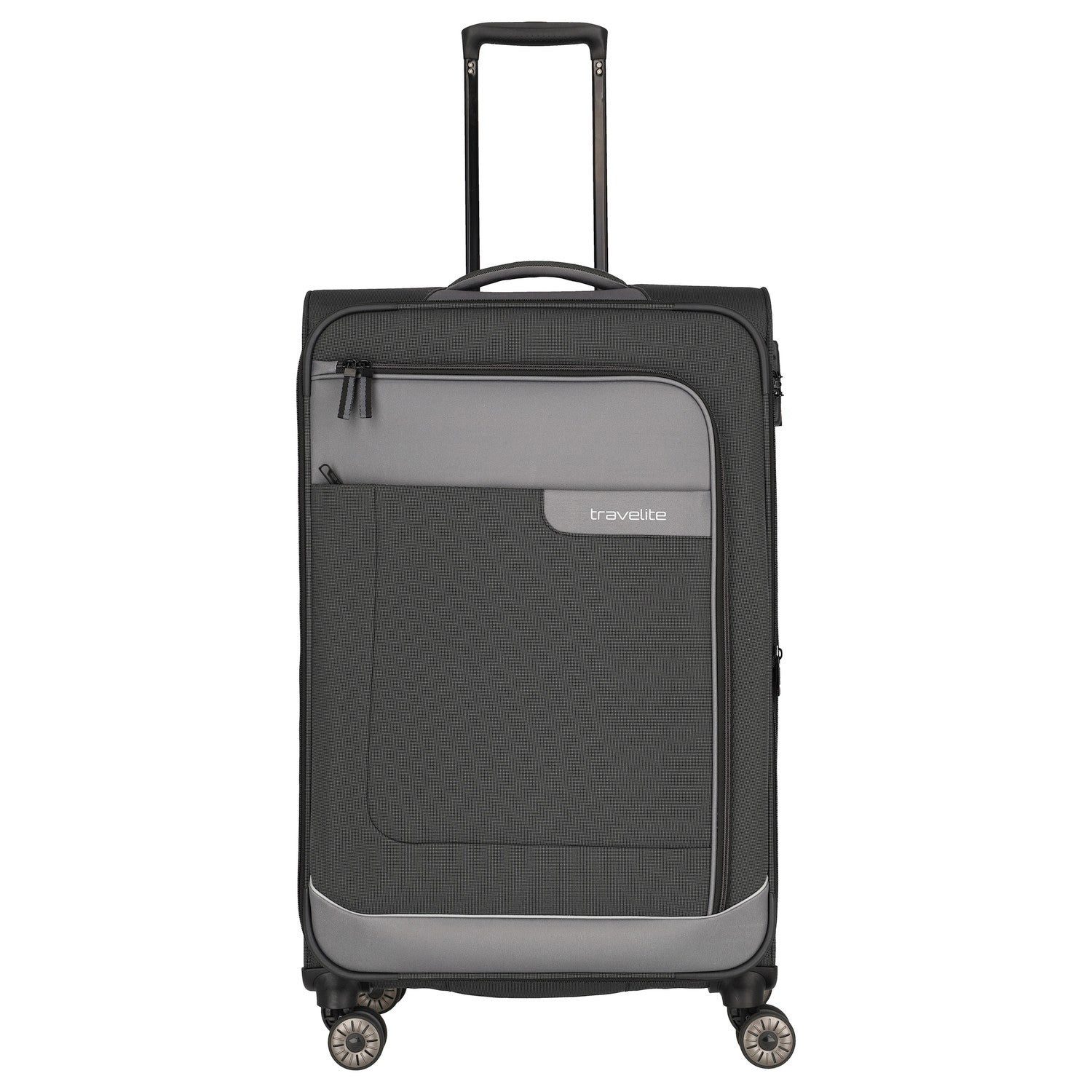 travelite Чемоданы Viia - 4-Rollen-Trolley L 77 cm erw. (Schiefer), 4 Rollen Rollen