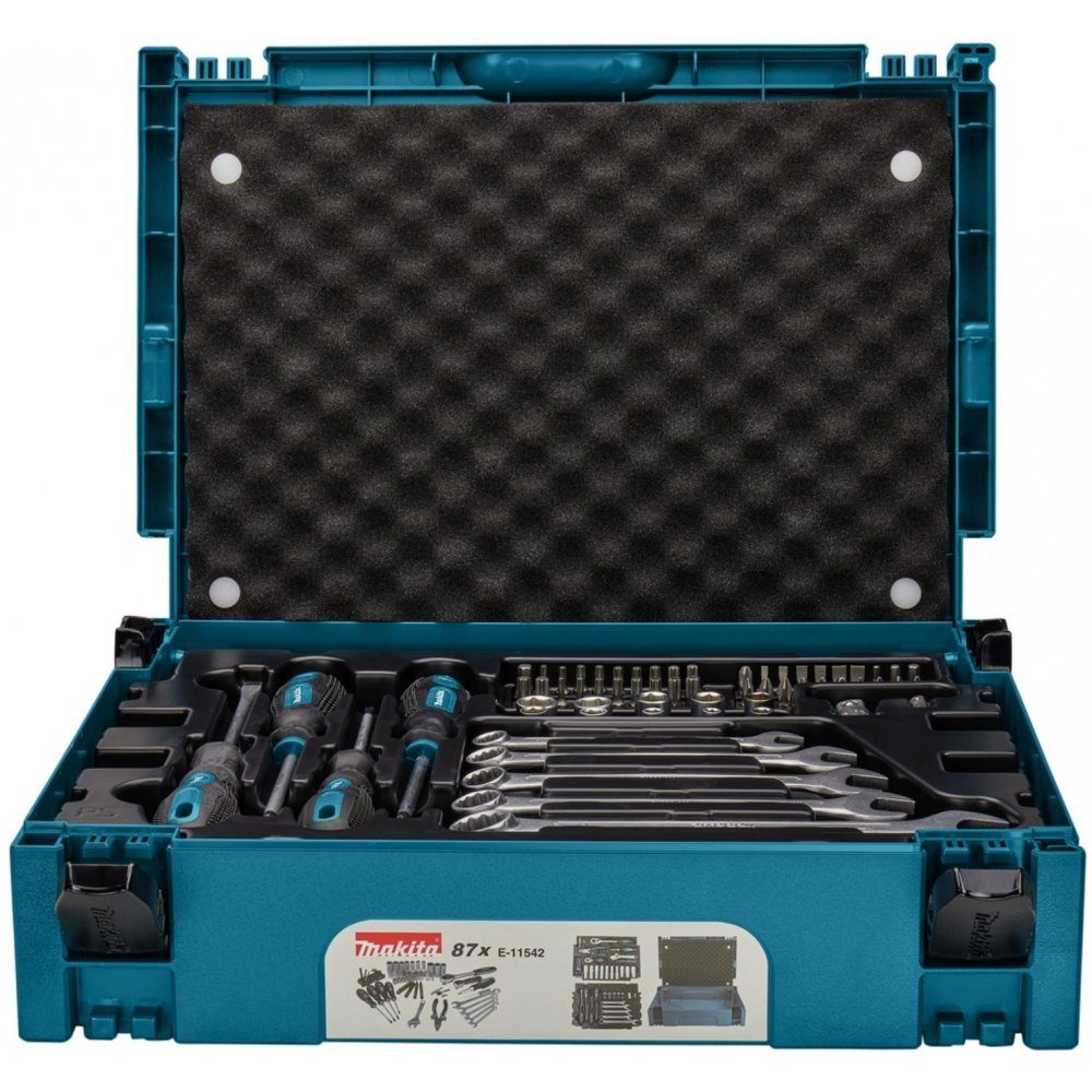 Makita Werkzeugset E-11542 87-teilig - Handwerkzeugset - blau
