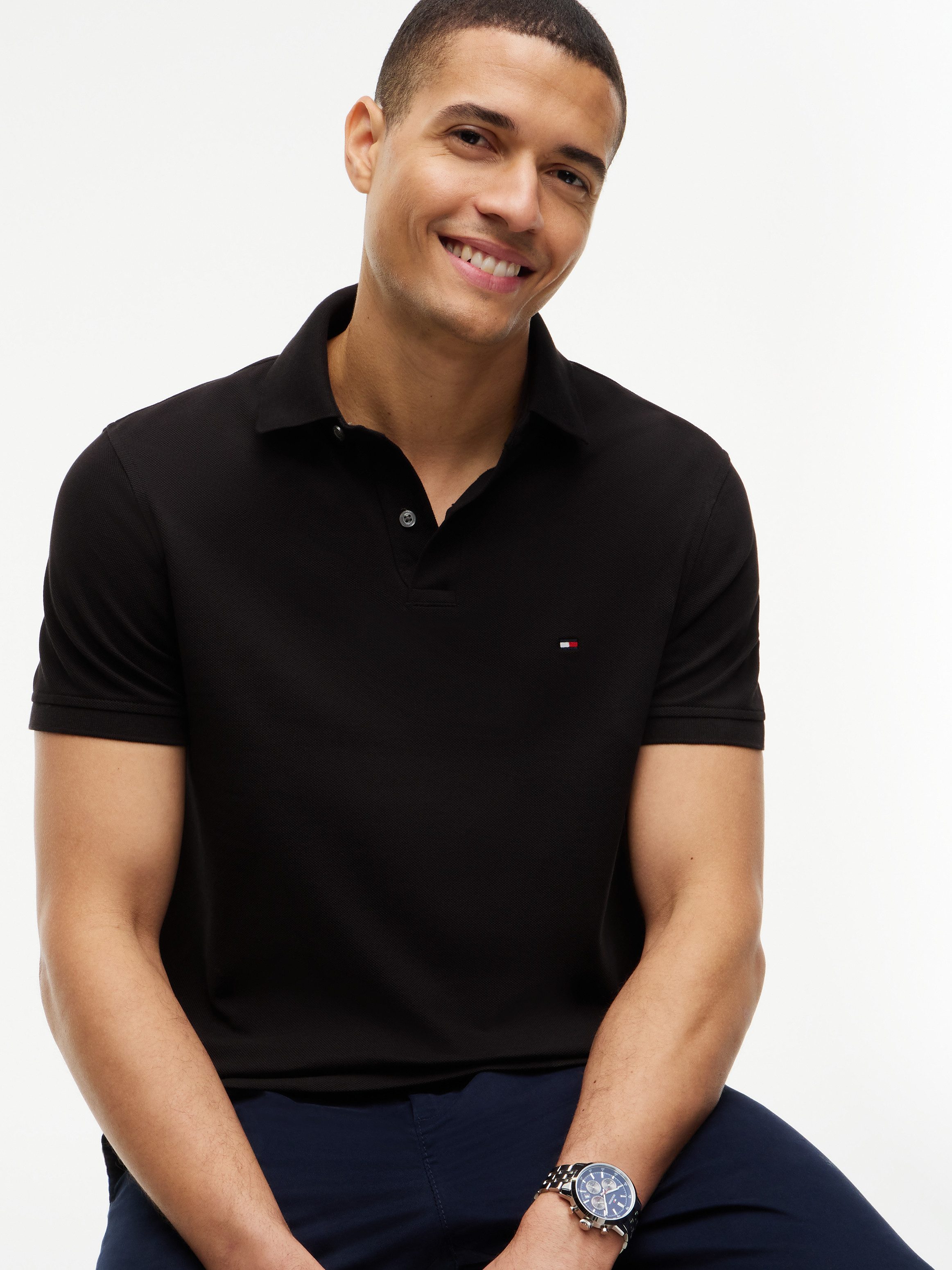 Tommy Hilfiger Poloshirt 1985 REGULAR POLO aus hochwertiger Baumwoll-Piqué-Qualität