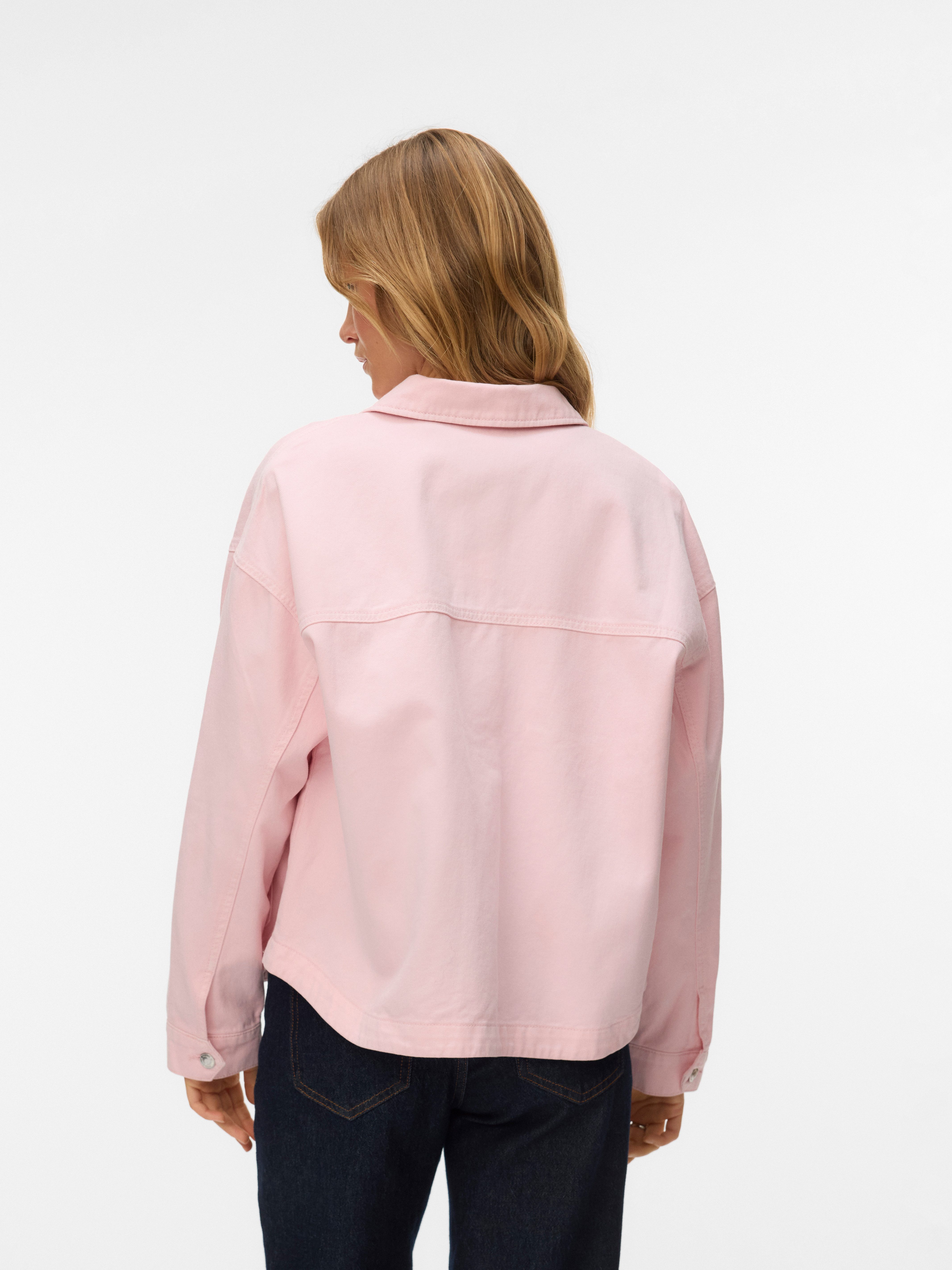Vero Moda Jeansjacke VMJAMIE LS DENIM SHACKET MIX NOOS Baumwollmischung