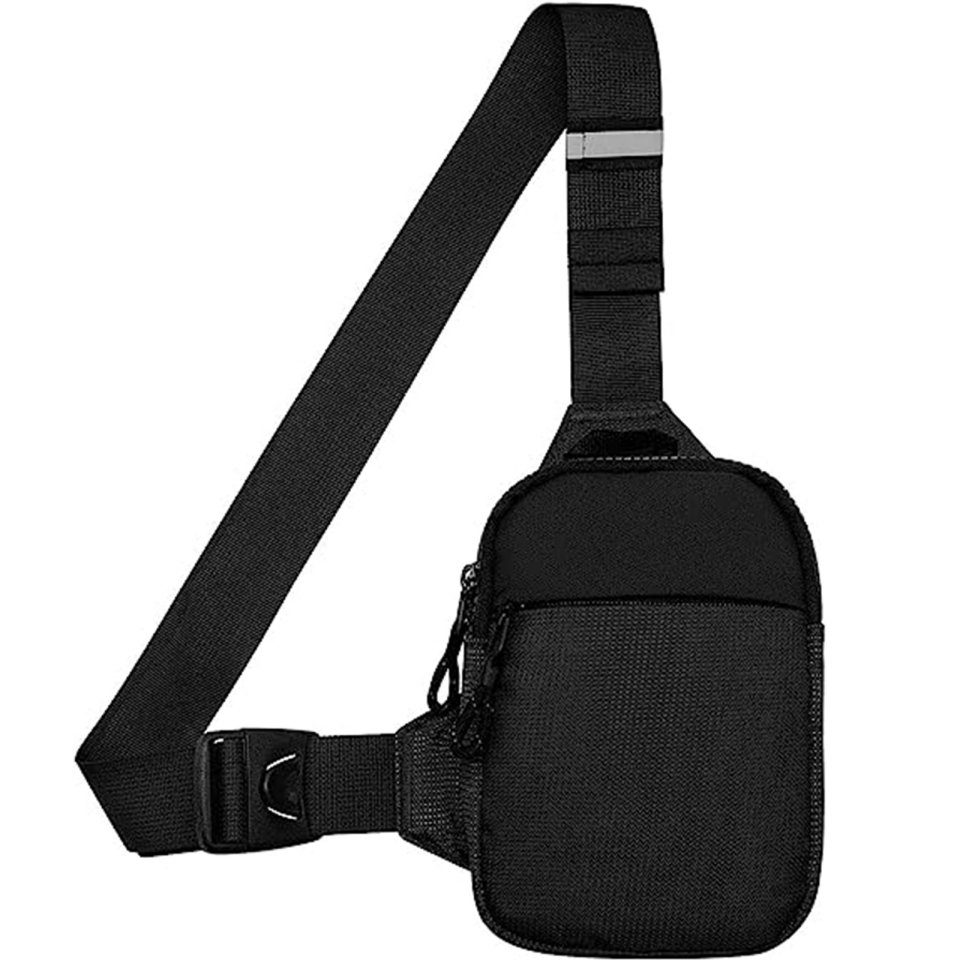 REDOM Schultertasche Brusttasche Sling Schulter Rucksack Rucksäcke Crossbody Umhängetasche (Herren und Damen 22 x 17 x 3 cm oder 19 x 13 x 3 cm, Geldgürtel, Sport, Sporttasche, Handytasche, Unisex), für Outdoor Camping Reisen Wandern Radfahren Multipurpose Tagepacks