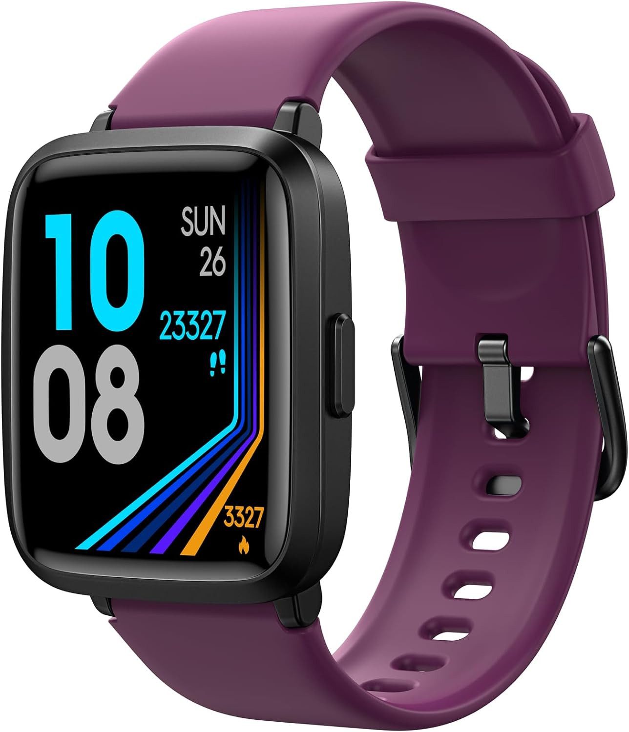 LETSACTIV Zifferblattpersonalisierung Smartwatch (Android, iOS), mit Herzfrequenz- und Schlafmonitor,IP68 wasserdichter Fitness-Tracker