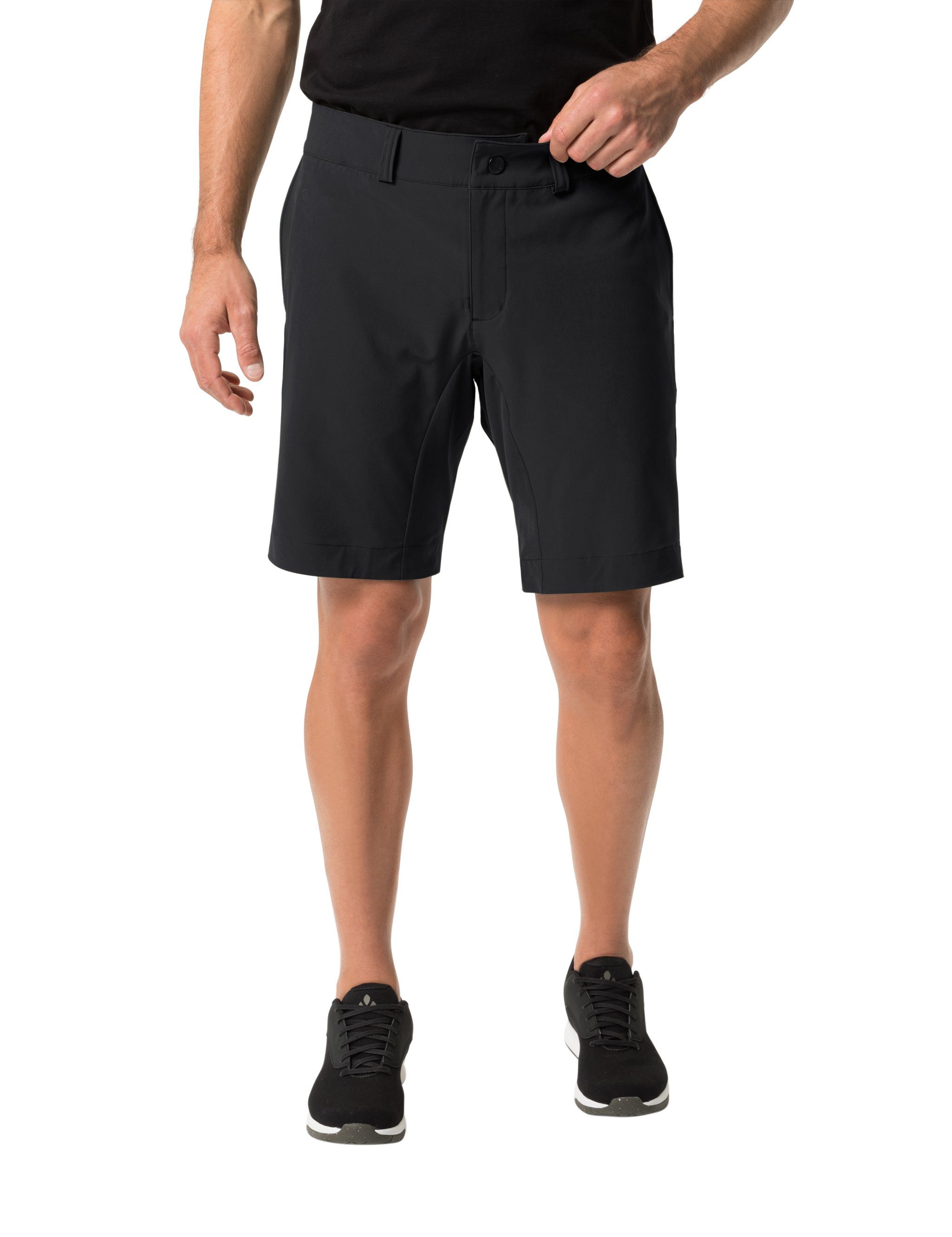 Shorts (1-tlg) Men's Grüner VAUDE Funktionshose black Knopf Cyclist