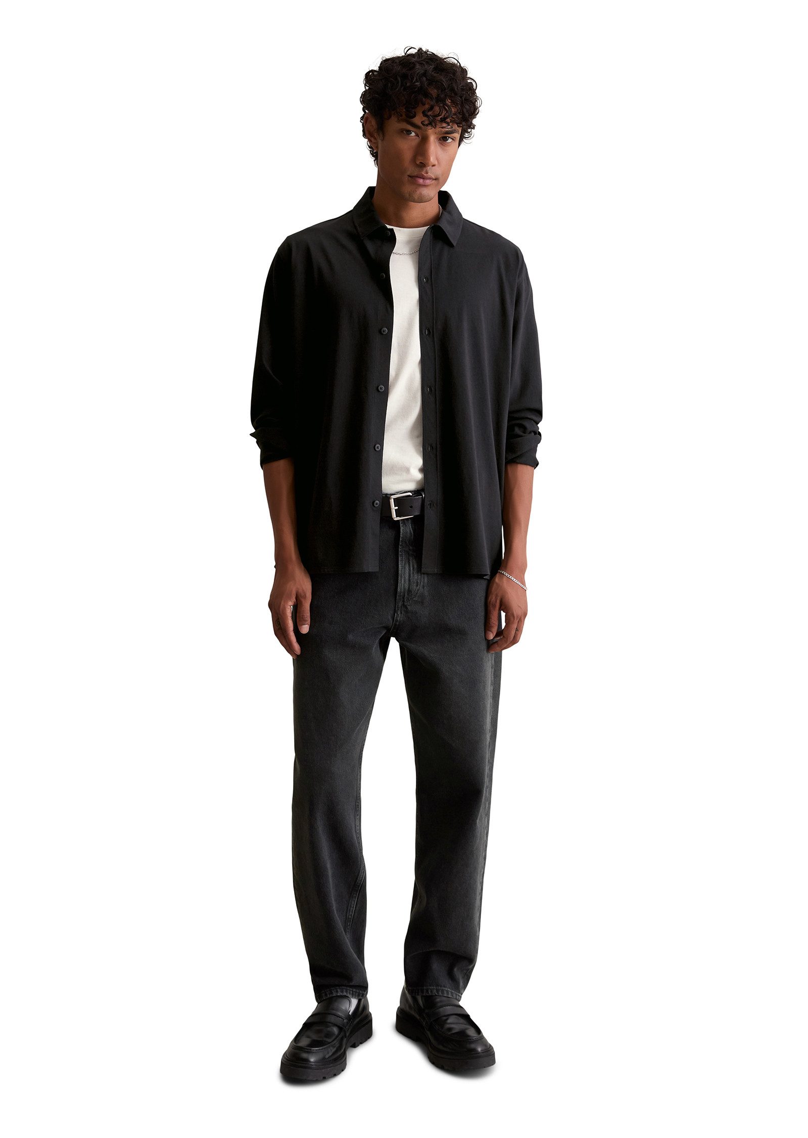 Marc O'Polo DENIM Langarmhemd relaxed fit aus reiner Bio-Baumwolle