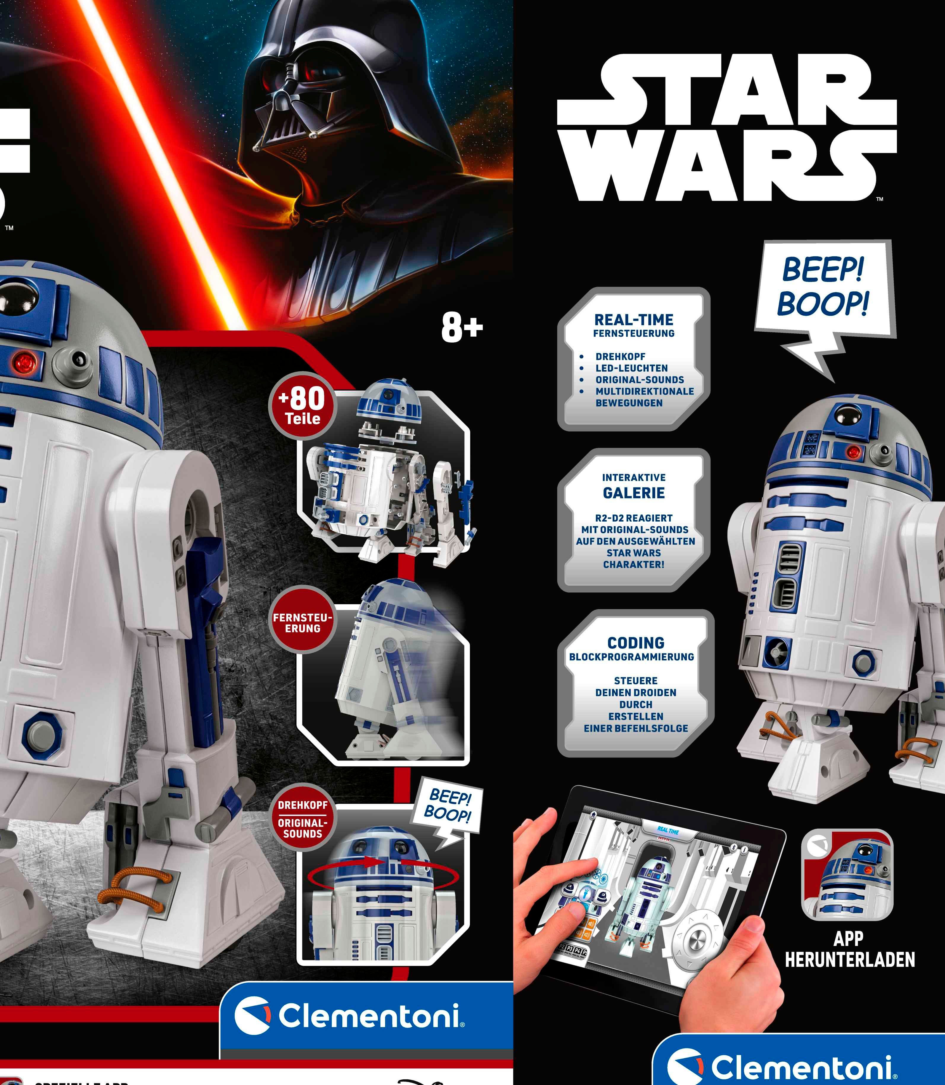 Clementoni® Roboter Star Wars - R2-D2, mit Licht und Soundeffekt
