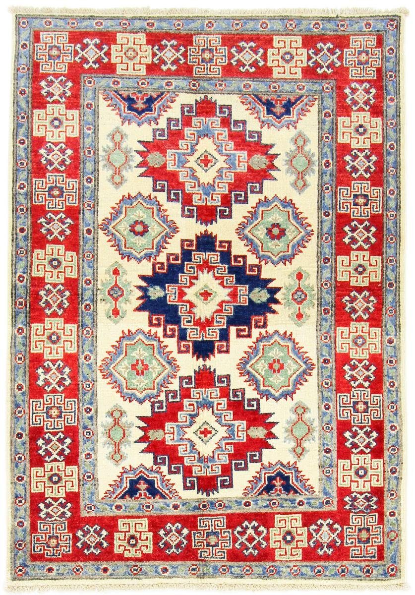 Orientteppich Kazak 101x144 Handgeknüpfter Orientteppich, Nain Trading, rechteckig, Höhe: 5 mm