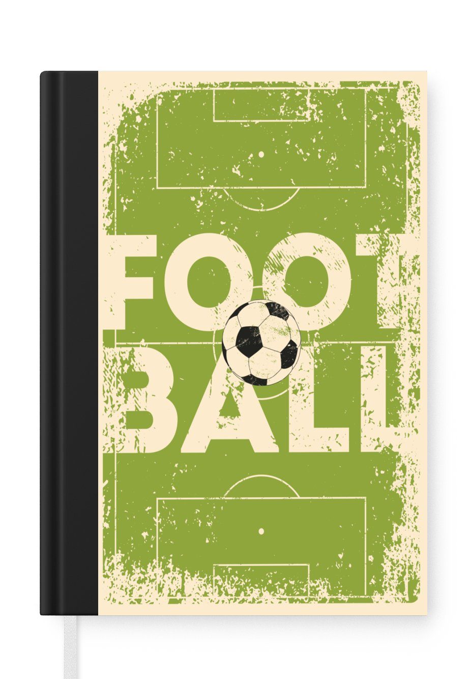 MuchoWow Notizbuch Zitate - Fußball - Sport - Vintage, Journal, Merkzettel, Tagebuch, Notizheft, A5, 98 Seiten, Haushaltsbuch