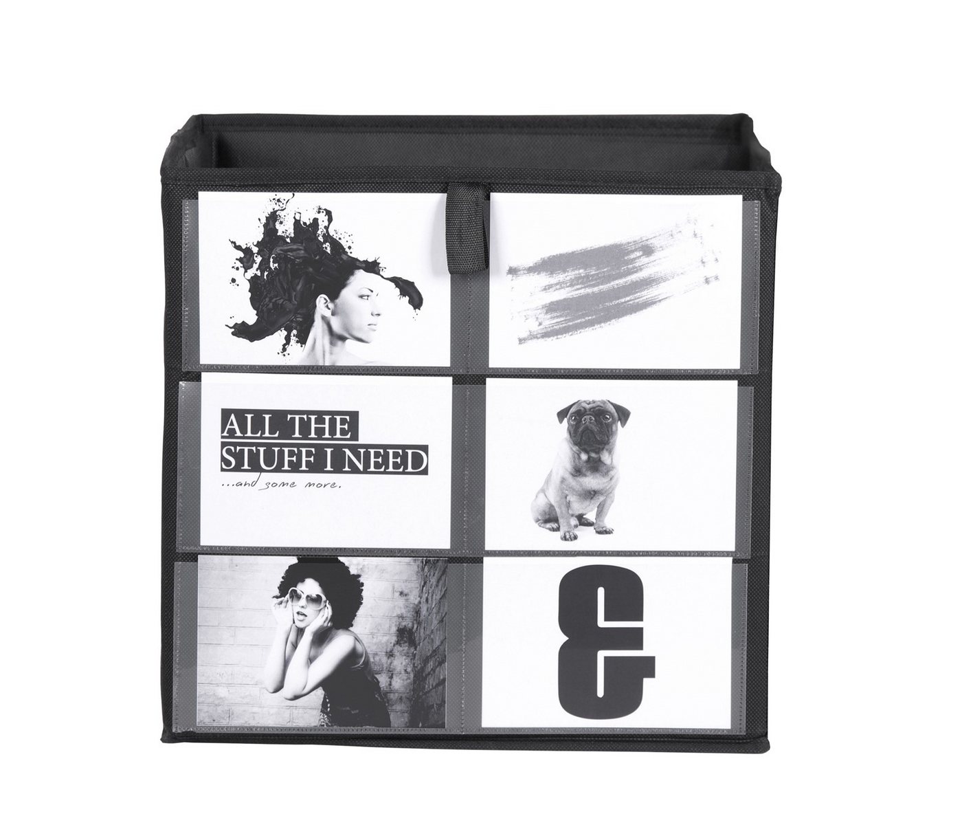 Thumbnail - Fun Möbel Faltbox Box Fotobox Delta Foto Größe: 32 x 32 cm - Einschubfenster für Fotos (1 Stück)