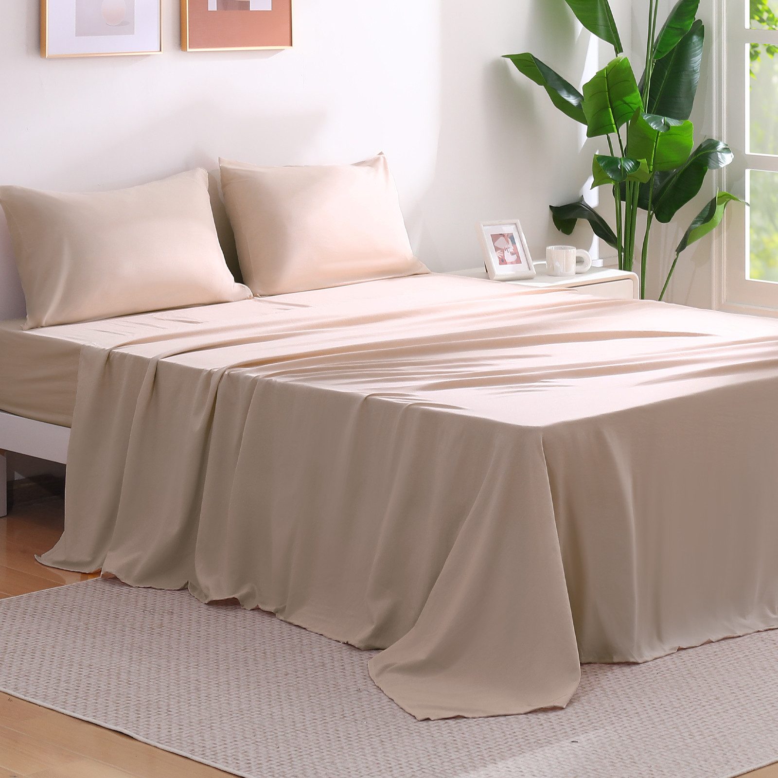 Elegear Partnerbettwäsche Bettwäsche 135×200cm Mikrofaser Bettwäsche-Set, günstig online kaufen