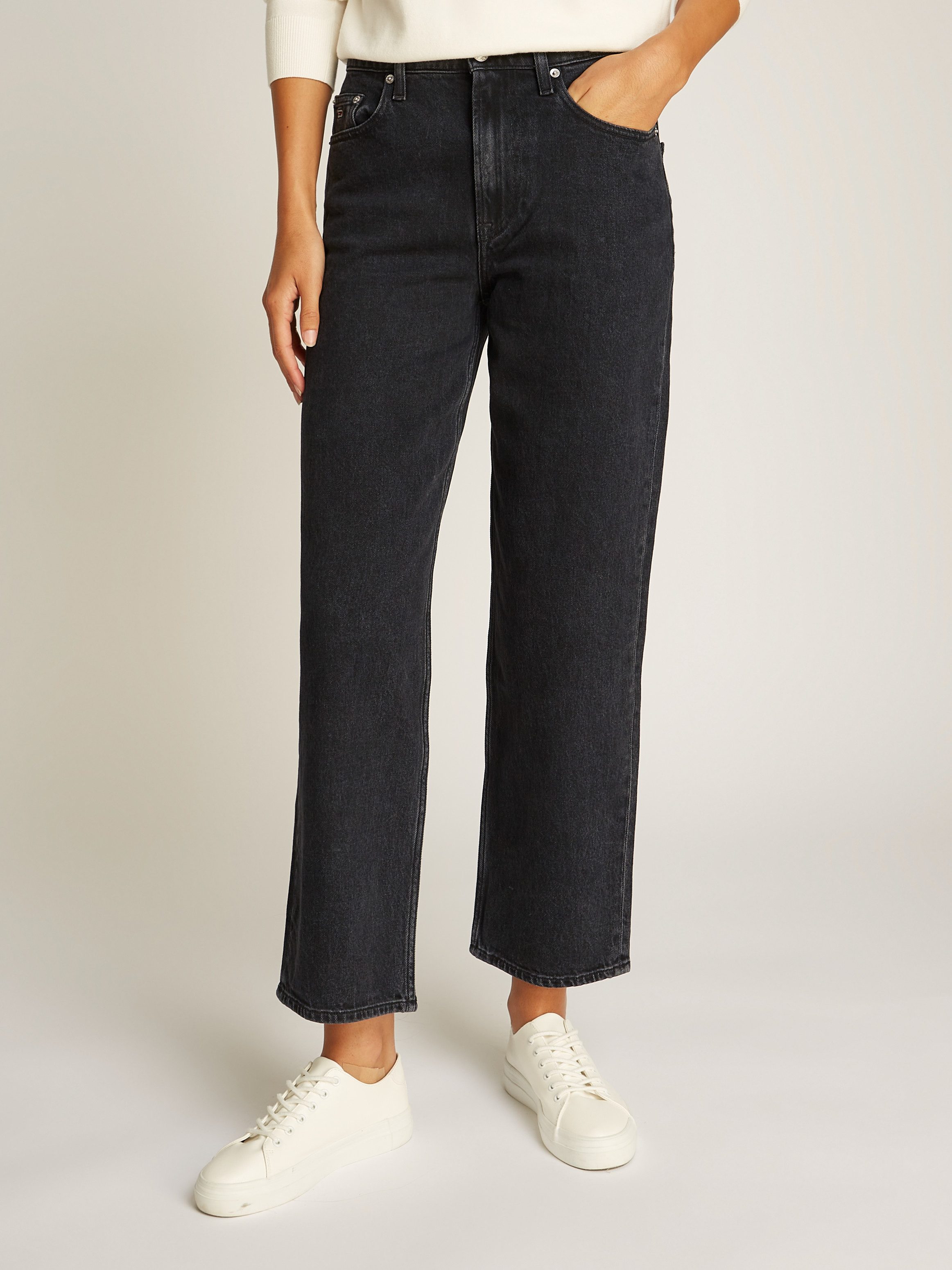Tommy Jeans Straight-Jeans "LAYLA HR SLIM STR", in Knöchellänge günstig online kaufen