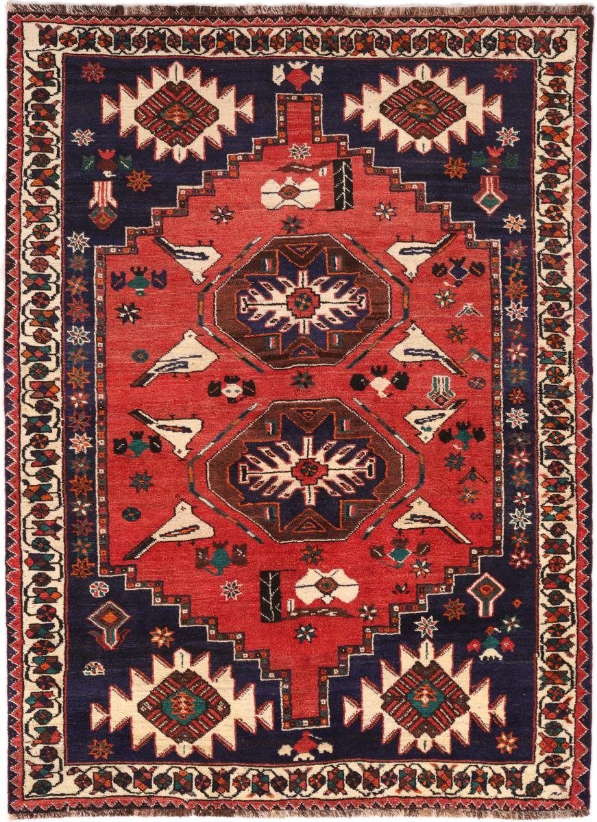 Orientteppich Shiraz 168x227 Handgeknüpfter Orientteppich / Perserteppich, Nain Trading, rechteckig, Höhe: 10 mm