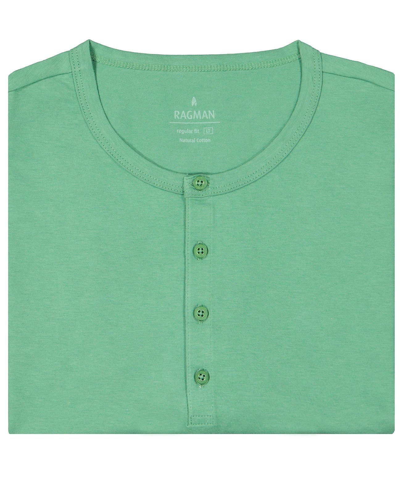 RAGMAN Longshirt Grasgrün-370 | T-Shirts
