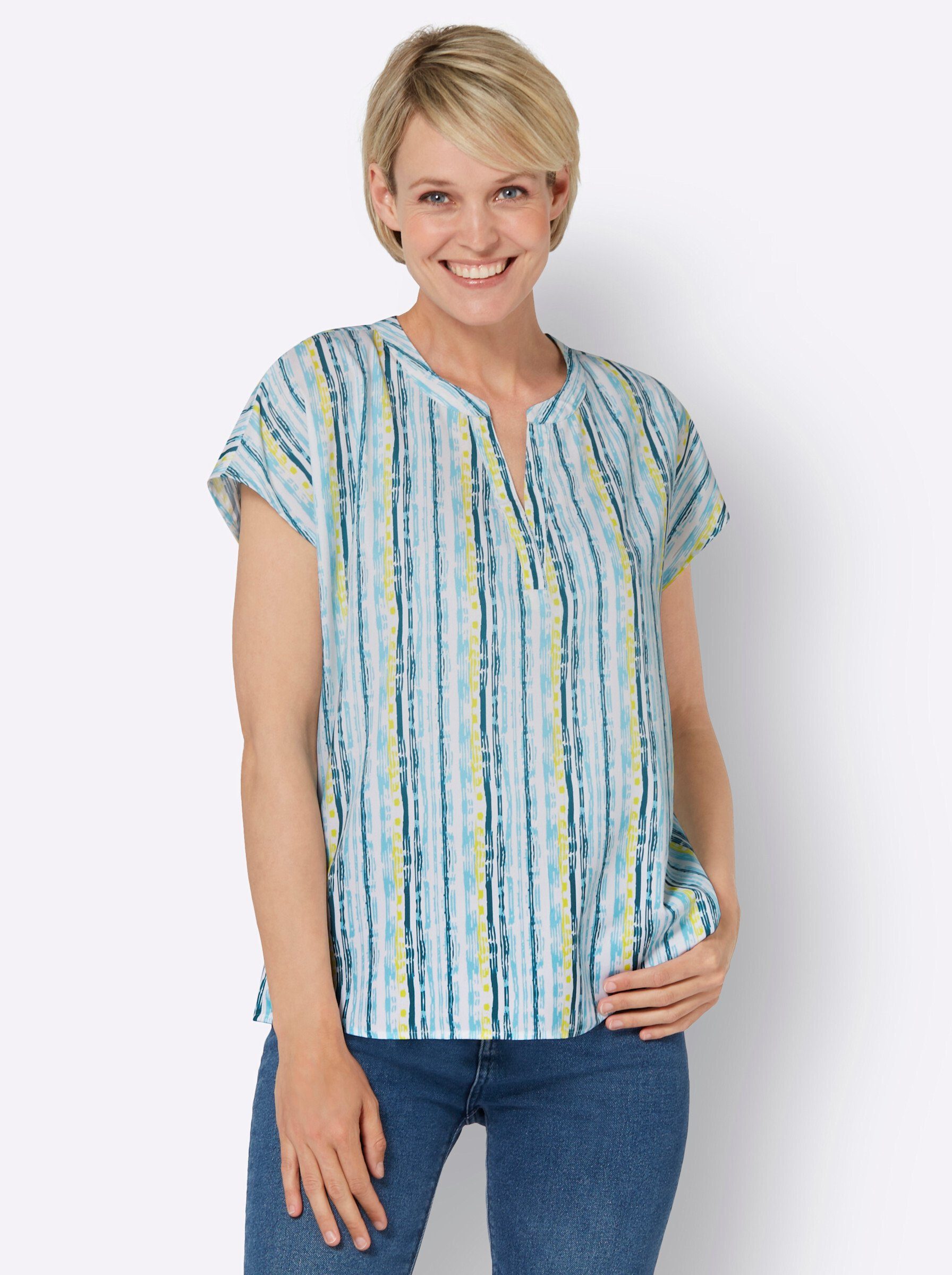 Sieh an! Klassische Bluse Schlupfbluse günstig online kaufen