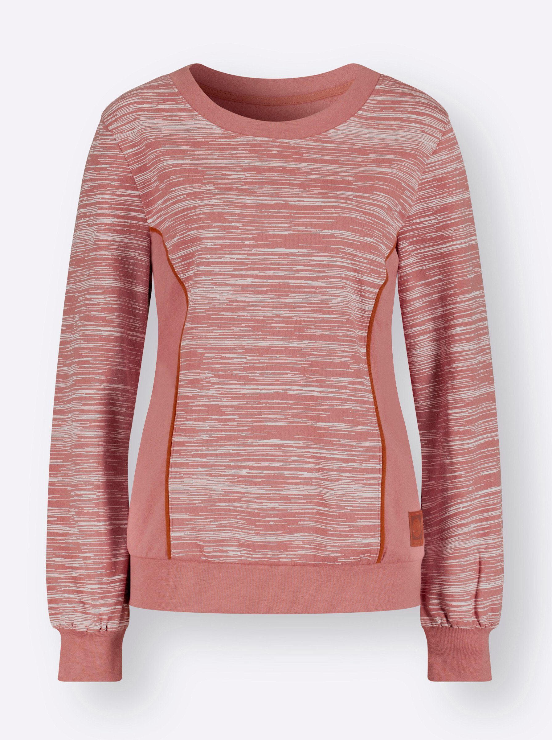 rosenholz-ecru-bedruckt WITT Sweater WEIDEN