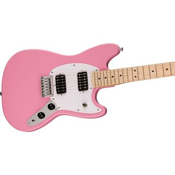 Squier E-Gitarre, Sonic HH MN Flash Pink - Electric Guitar, Sonic Mustang HH MN Flash Pink - E-Gitarre