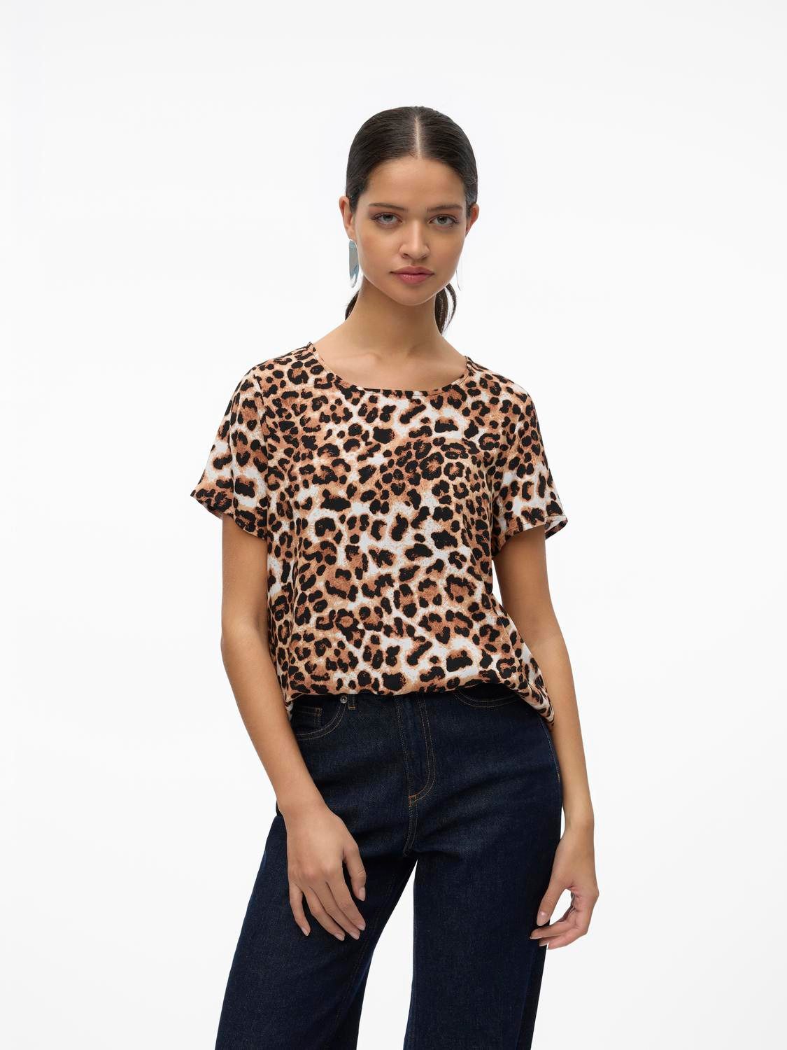 Vero Moda Kurzarmshirt VMEASY JOY S/S TOP WVN GA günstig online kaufen