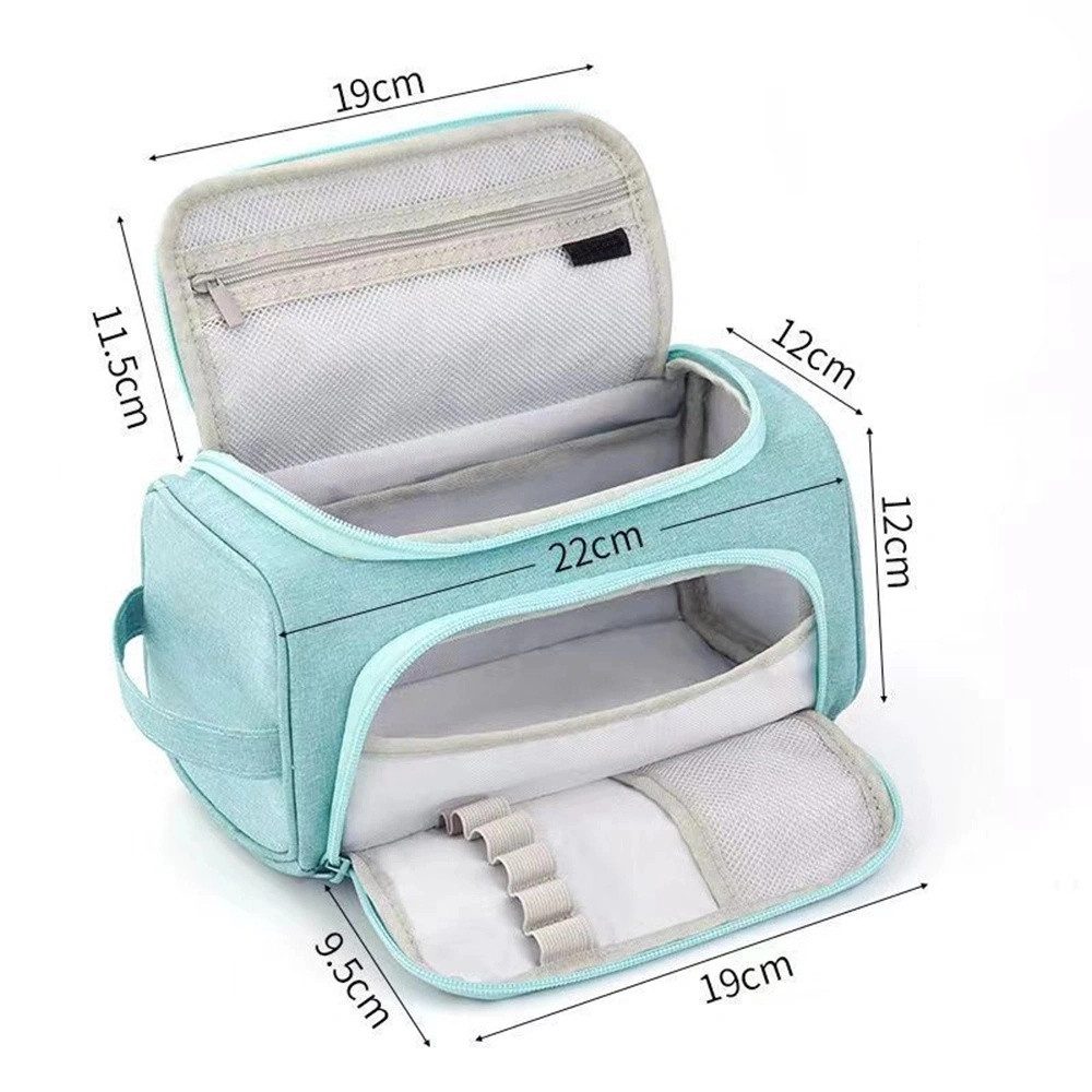 Agger Federmäppchen 3 Fächer Große Kapazität Mäppchen Federtasche Stiftetasche, Pencil Case Bleistifttasche für Schule & Büro