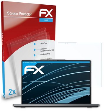 atFoliX Schutzfolie Displayschutz für Lenovo ThinkPad Z16 Gen 1, (2 Folien), Ultraklar und hartbeschichtet