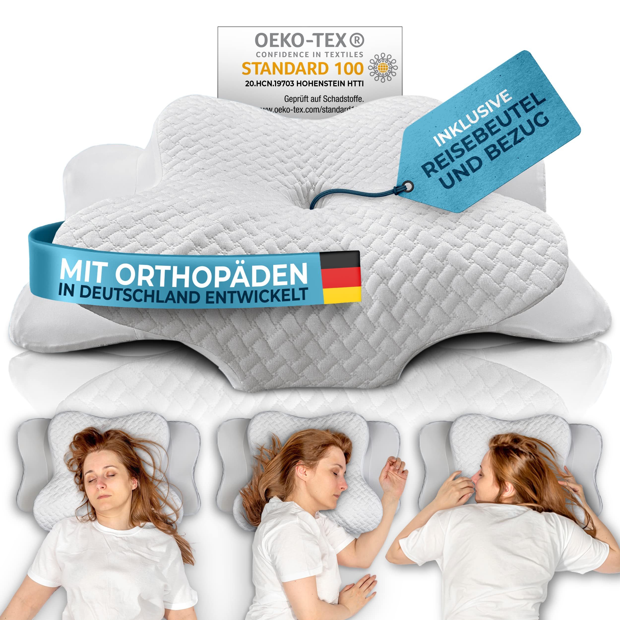 Glückstoff Nackenstützkissen aus Memory Foam, Orthopädisches Kissen für all günstig online kaufen