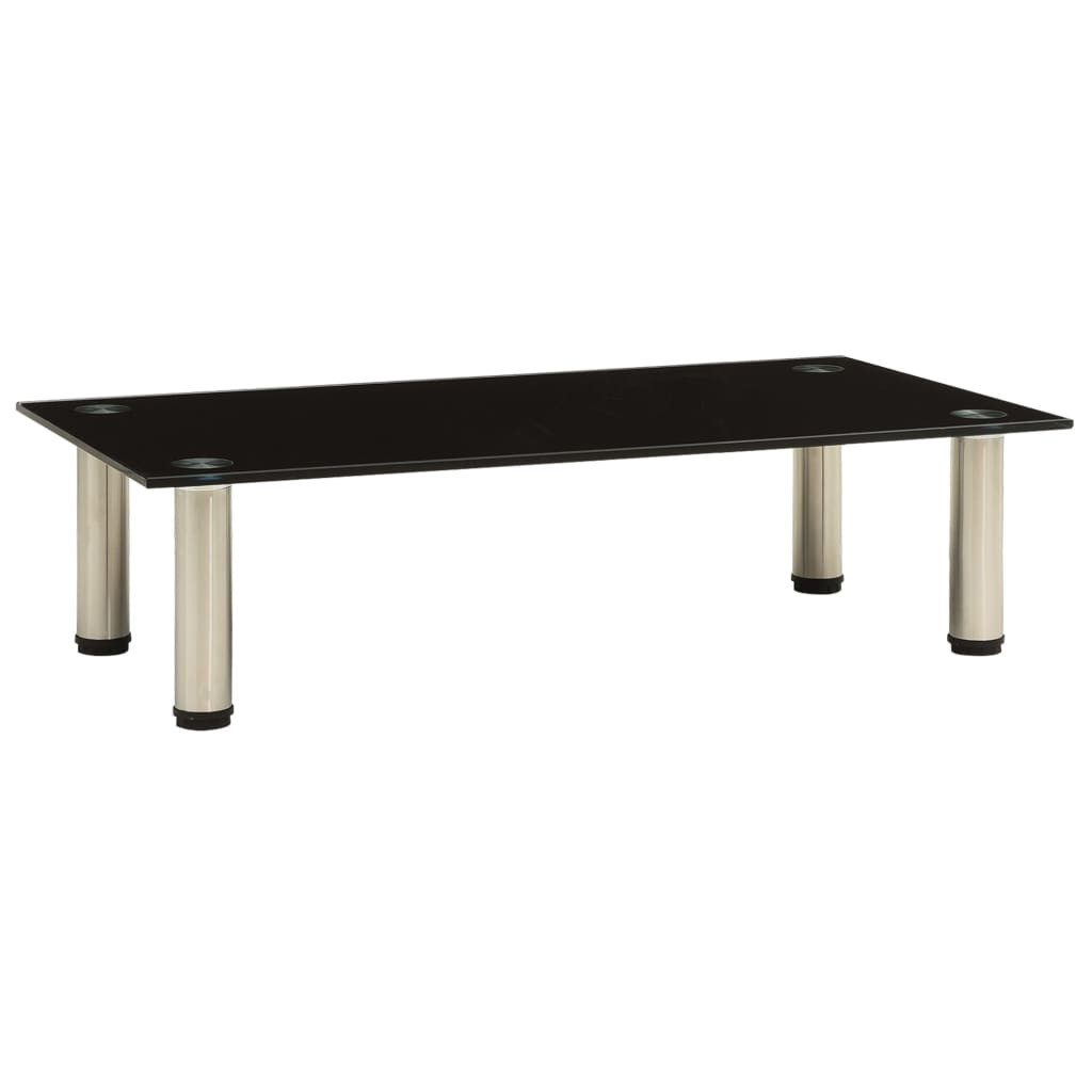 furnicato TV-Board Moderner TV-Tisch aus gehärtetem Glas und Edelstahl 60 x 35 x 17 cm (1 St)