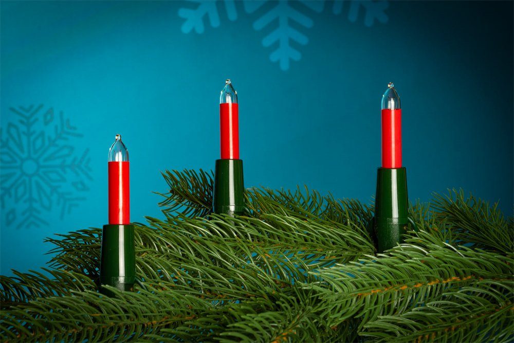 NARVA Lichterkette 20er Kleinschaft-Lichterkette rot innen