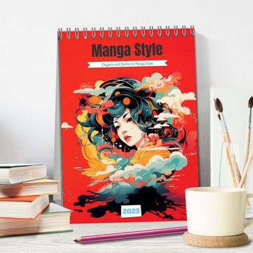 CALVENDO Wandkalender Manga Style (Tischkalender 2025 DIN A5 hoch), CALVENDO Monatskalender