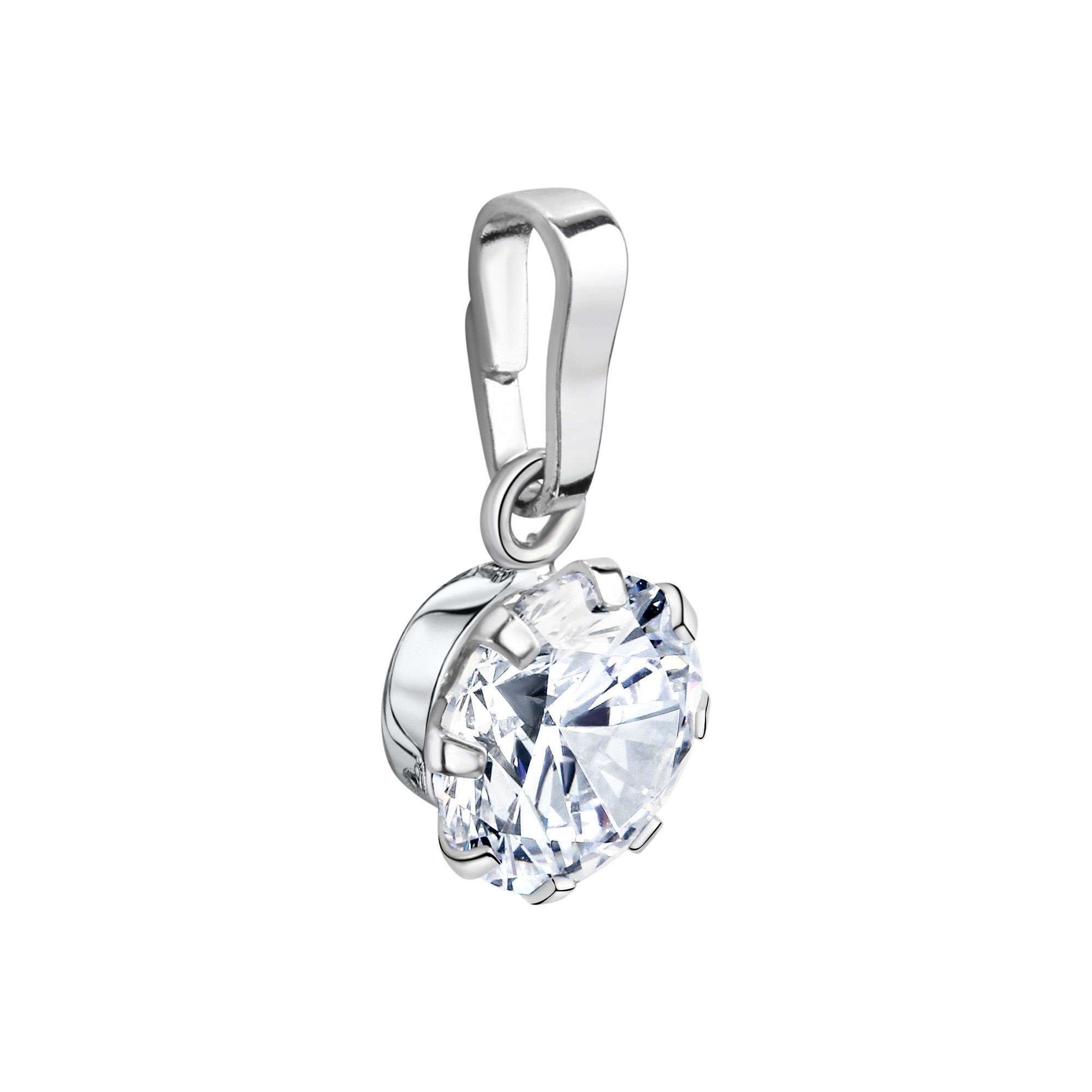 Vivance Kettenanhänger Silber 925 rhodiniert Zirkonia günstig online kaufen