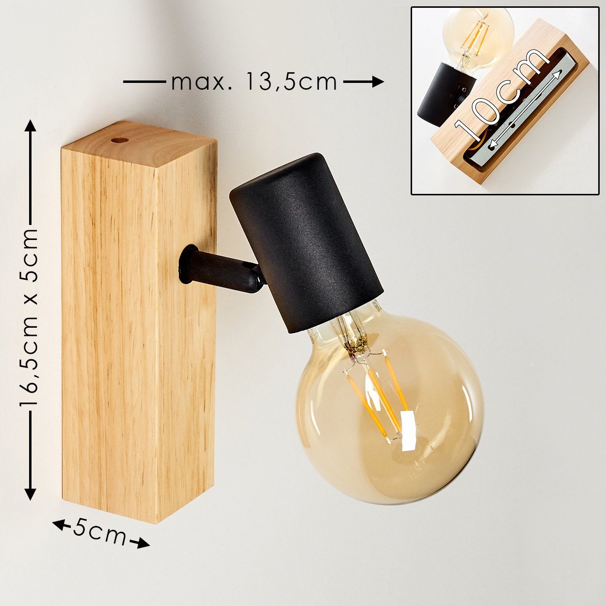 hofstein Wandleuchte Vintage Decken Lampen Flur günstig online kaufen