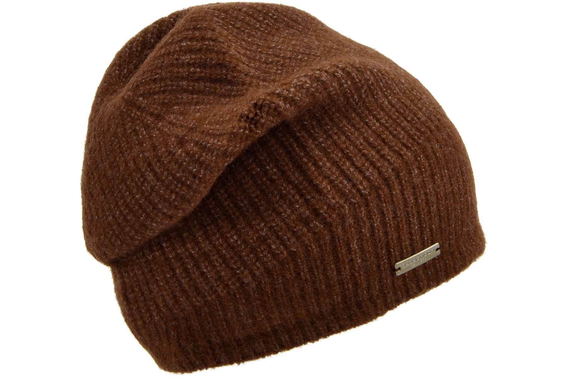 Seeberger Strickmütze Headsock in Perlfang-Muster 20016-0