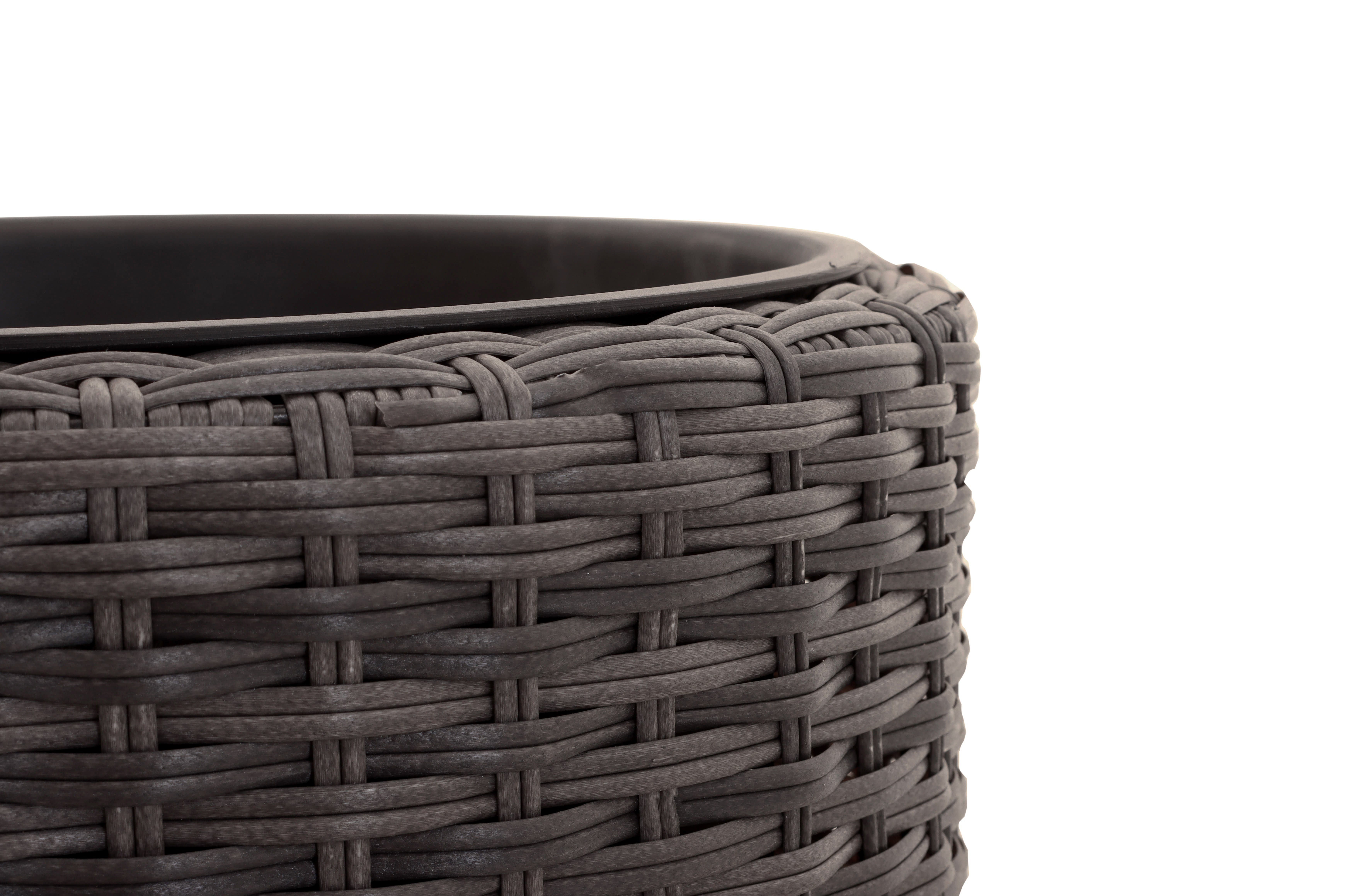 tegawo Pflanzkübel Polyrattan rund günstig online kaufen