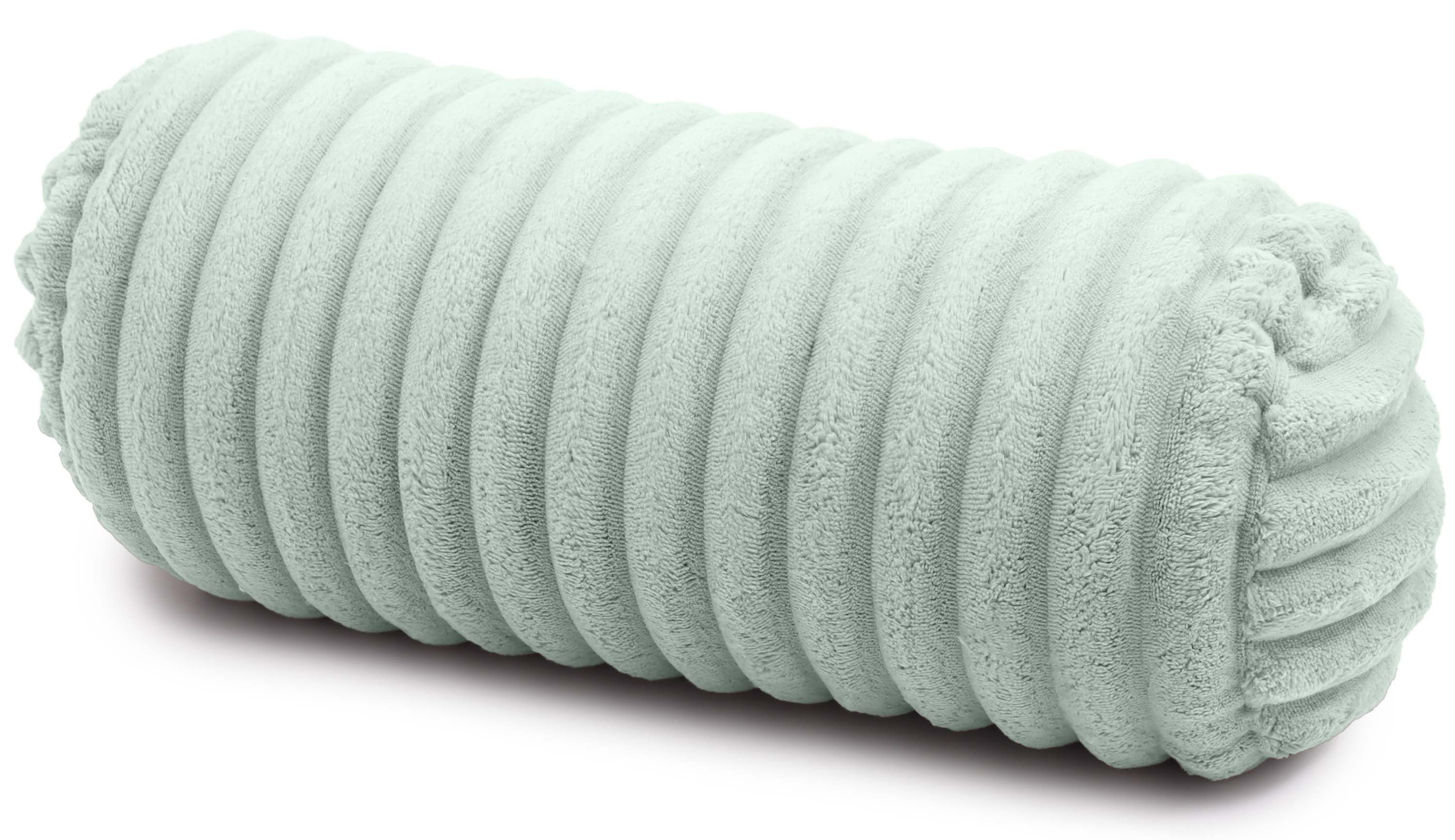 Amilian Nackenrolle 40x15 cm mit Bezug - Kissenrolle - Dekokissen Rolle, Kopfstütze, Nackenstütze mit Bezug, ideal als Kissen, Dekokissen, Sofakissen, Nackenstützrolle, Sofakissen, Lagerungskissen, Schlafkissen