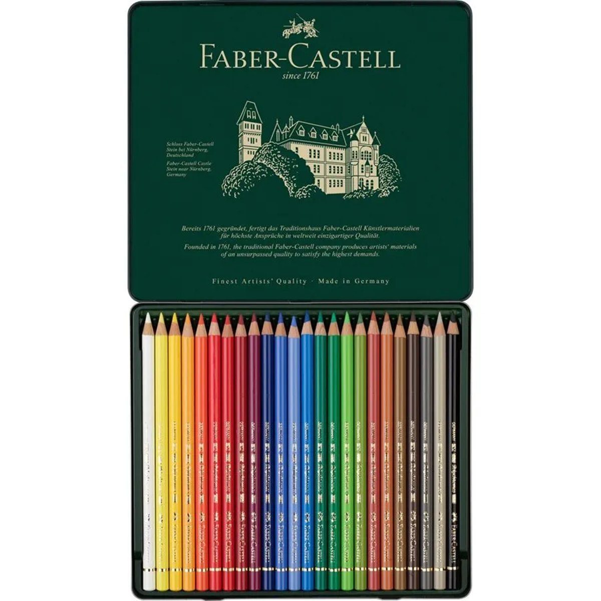 Faber-Castell Buntstift Polychromos Farbstift 24er Metalletui