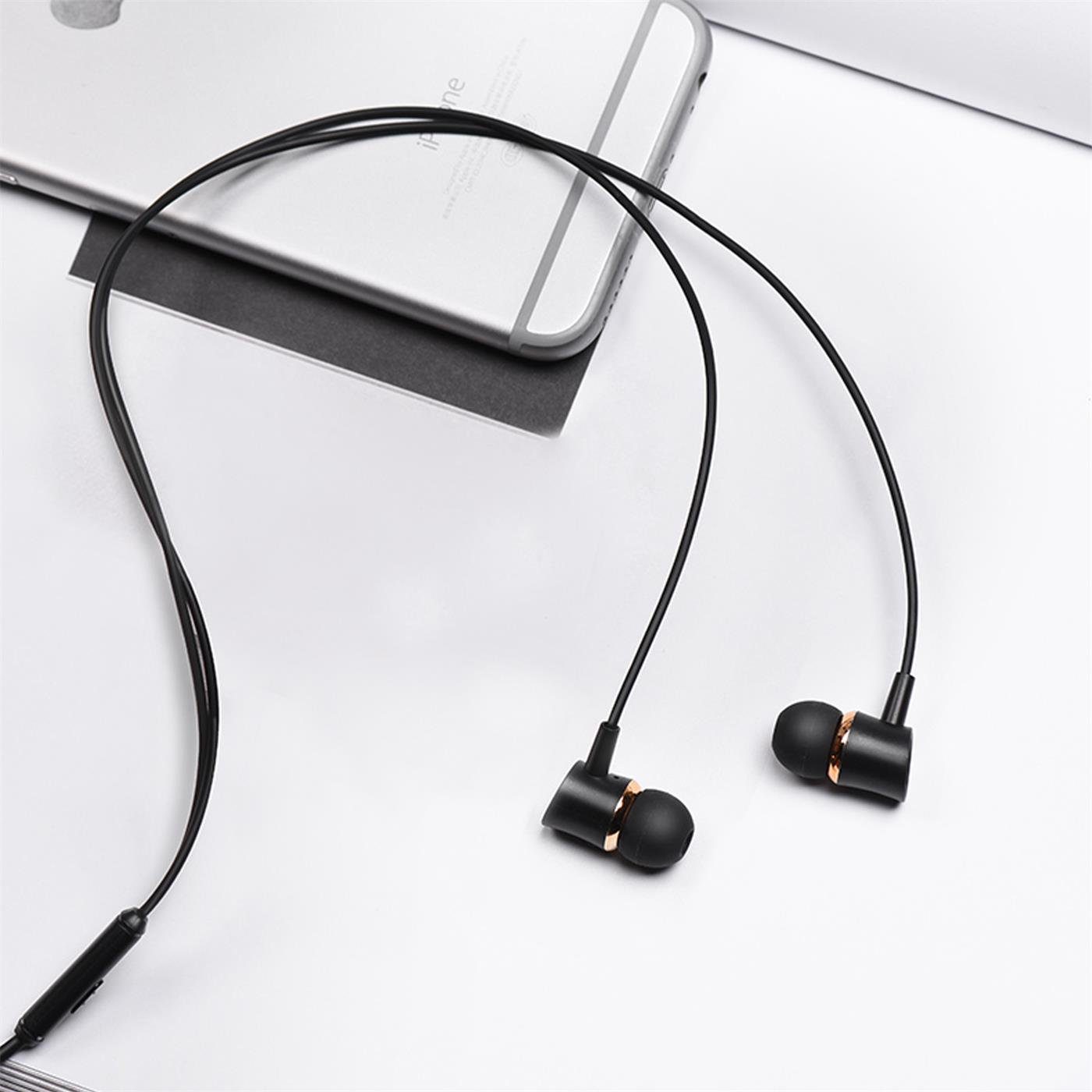 mm (Köpfhörer Headset 3.5 Klinke M37 Mikrofon 3,5mm Ear Smartphone-Headset In Pleasant mit HOCO Klinke Beats)