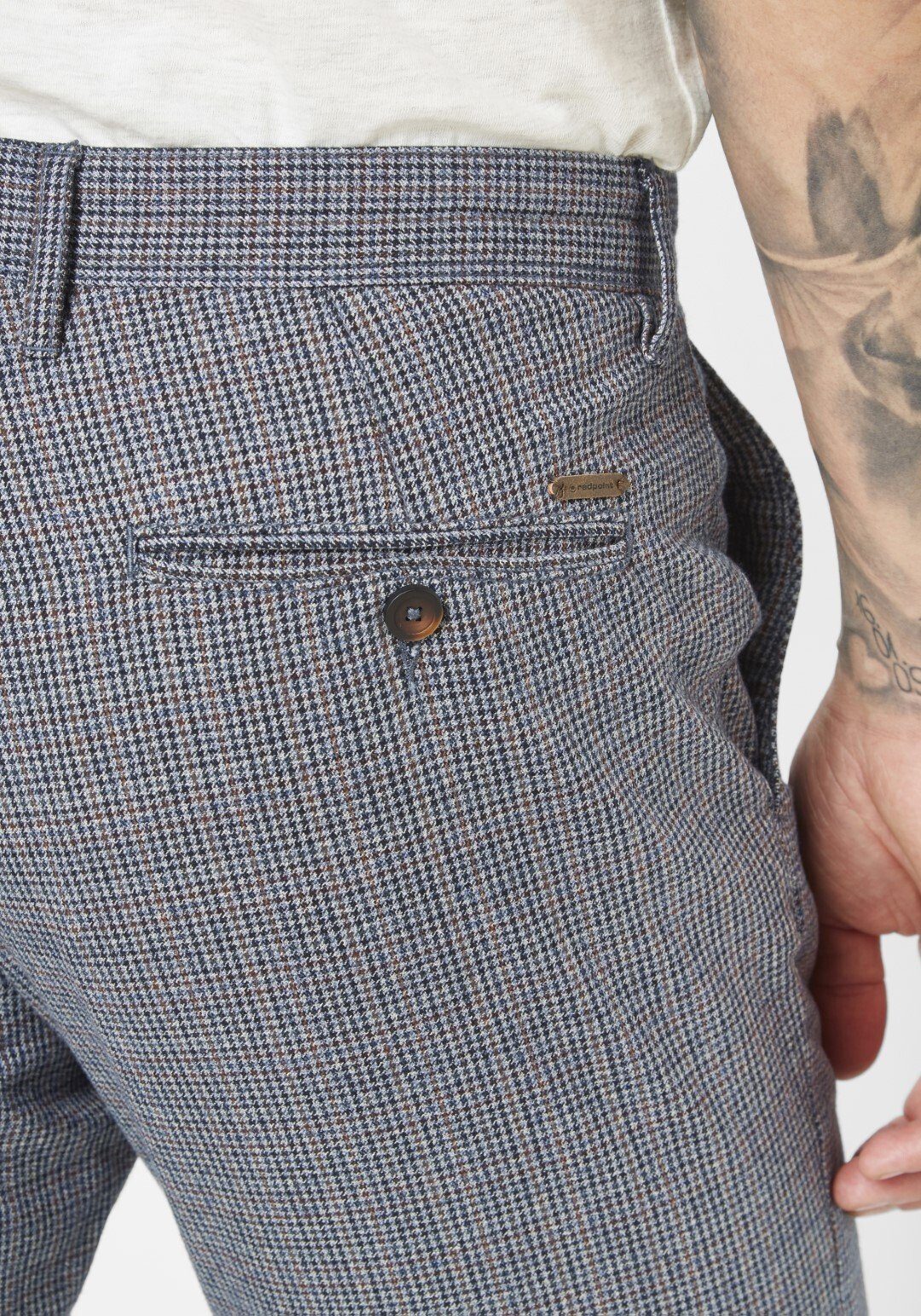 Redpoint Chinohose Jasper Wool look Herren Chino Hose Jasper zum Wohlfühlen