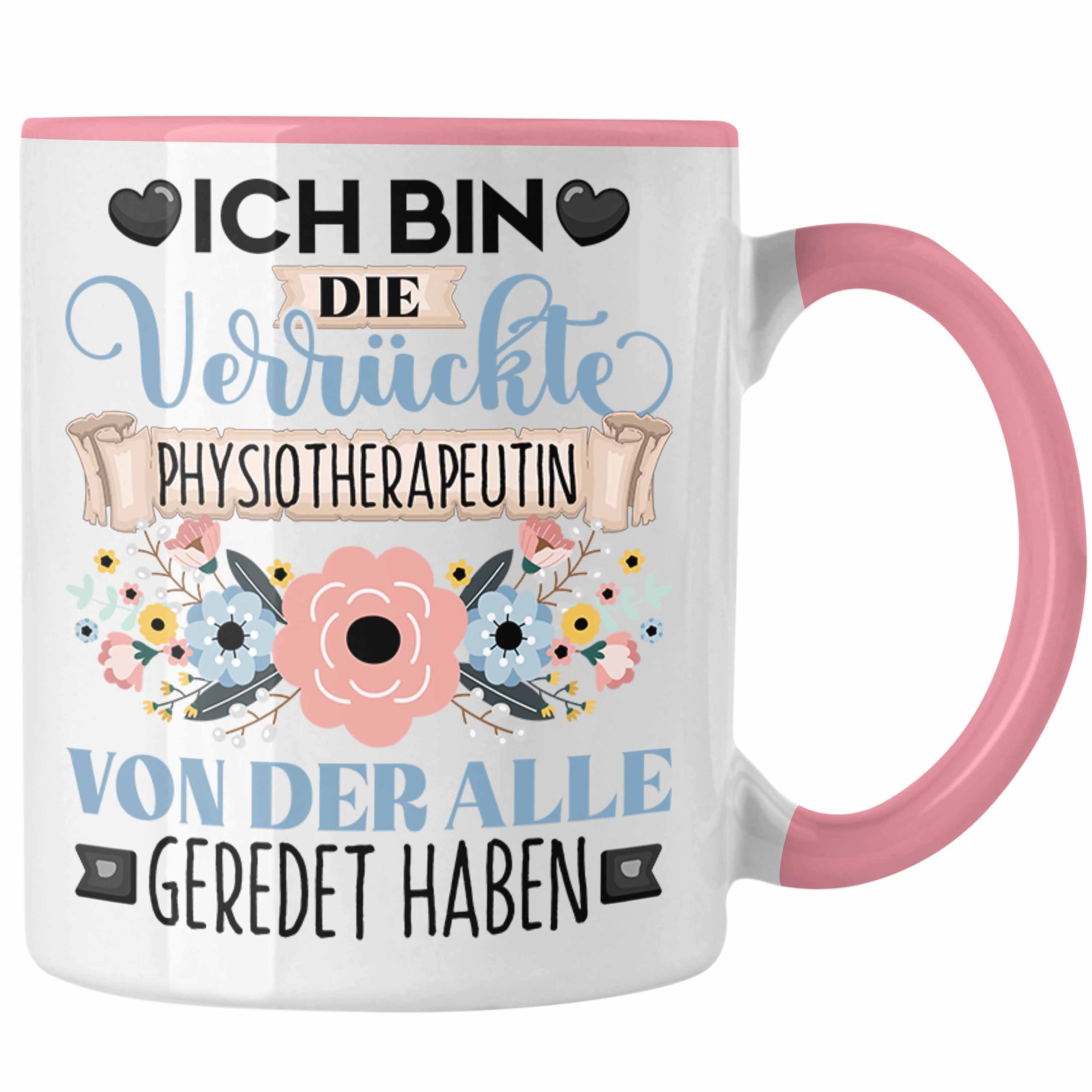 Geschenk Bin Physiotherapeutin Rosa Tasse Trendation Ich Lustiger Geschenkidee Spruch Tasse