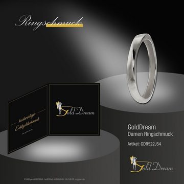 GoldDream Goldring GoldDream Gold Ring Gr.54 Twist (Fingerring), Damen Ring Twist aus 333 Weißgold - 8 Karat, Farbe: silber, weiß