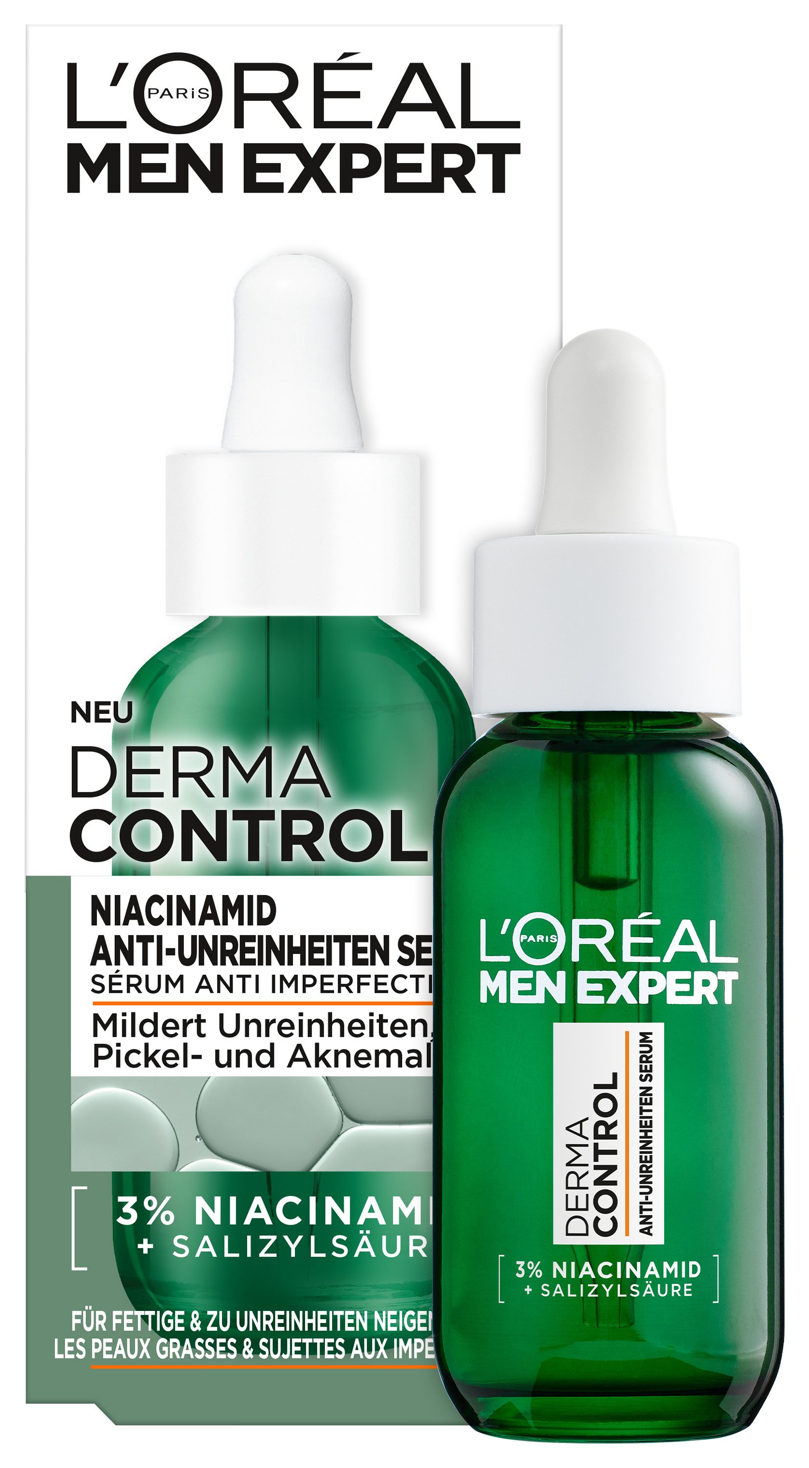 Pflegestift L'Oréal Men Expert Derma Control Niacinamide Anti-Unreinheiten Serum