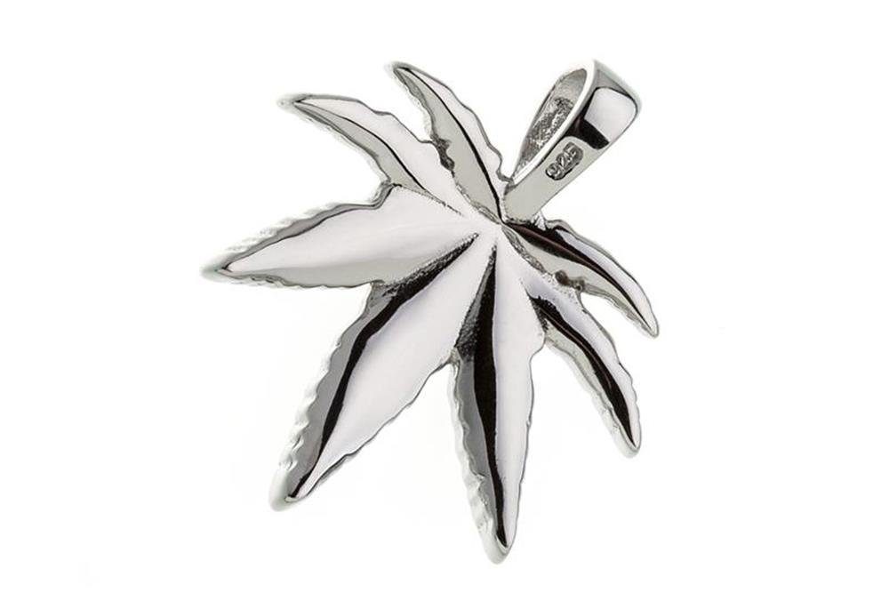 Silberkettenstore Kettenanhänger Anhänger Cannabis, Hanfblatt - 925 Silber günstig online kaufen