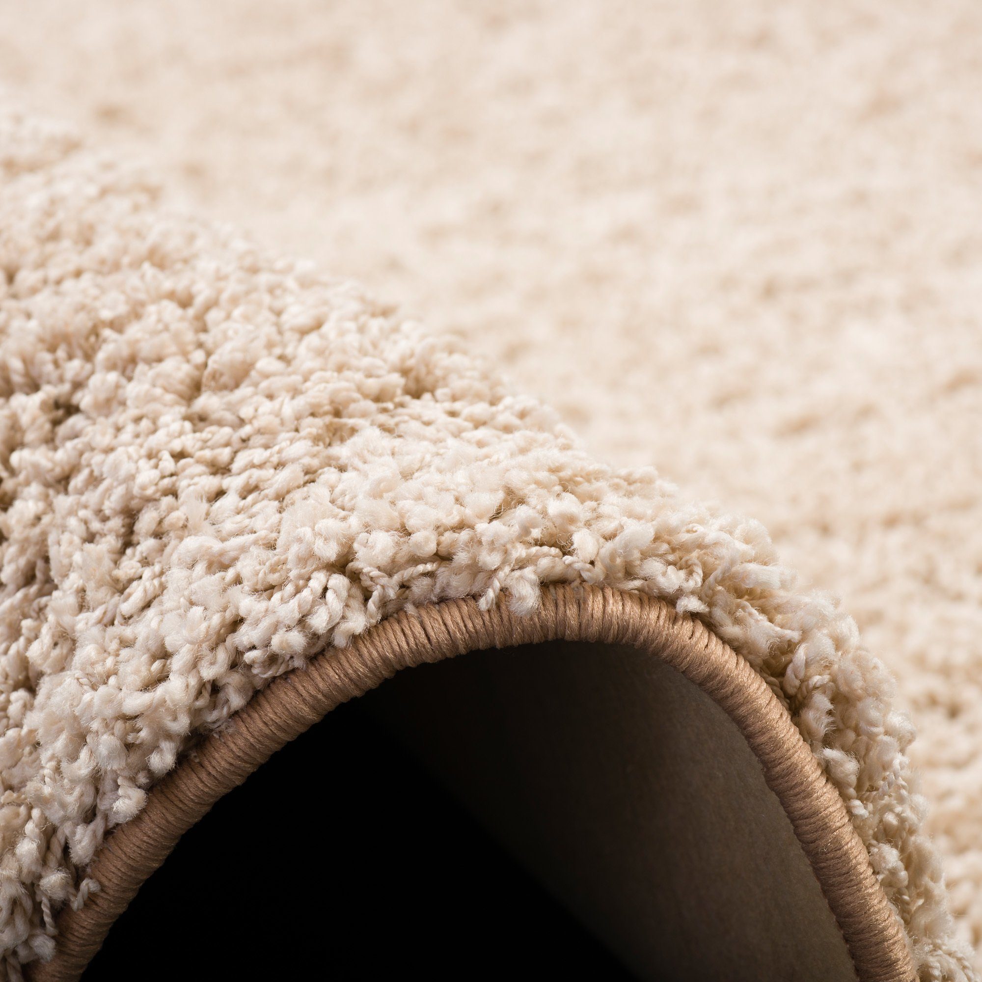Snapstyle Hochflor-Teppich Luxus Hochflor Langflor Teppich Milano Rund, Rund, Höhe: 43 mm