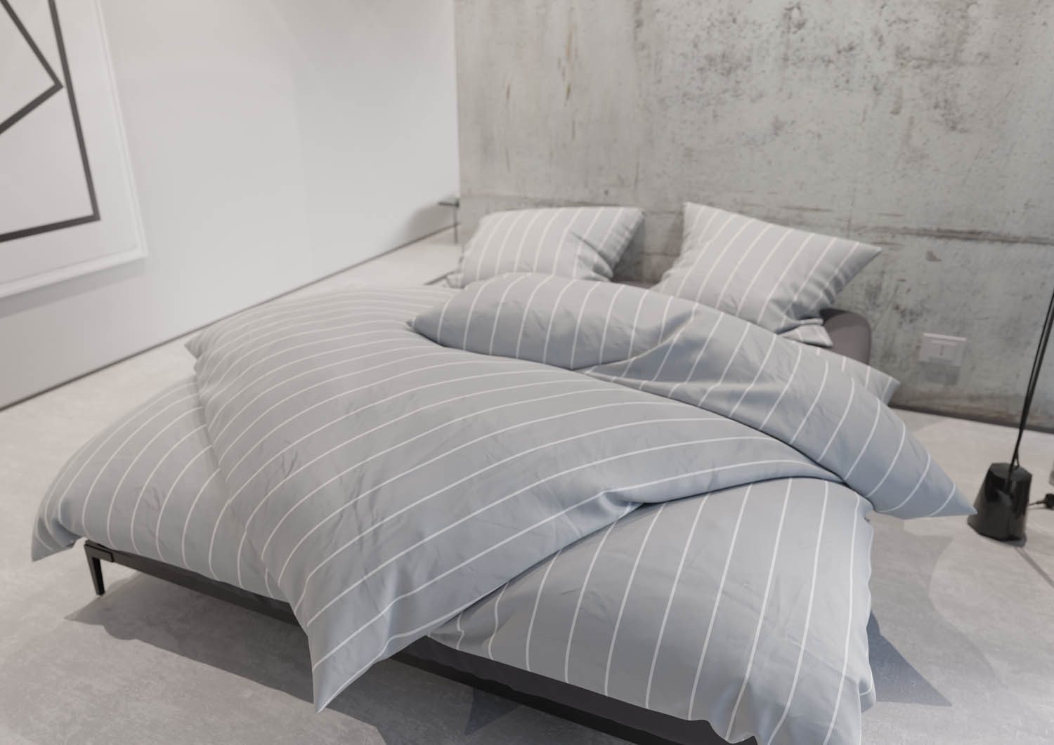 BETTWAESCHE-MIT-STIL Bettwäsche Mako Satin Bettwäsche Urban Stripe, Mako-Sa günstig online kaufen